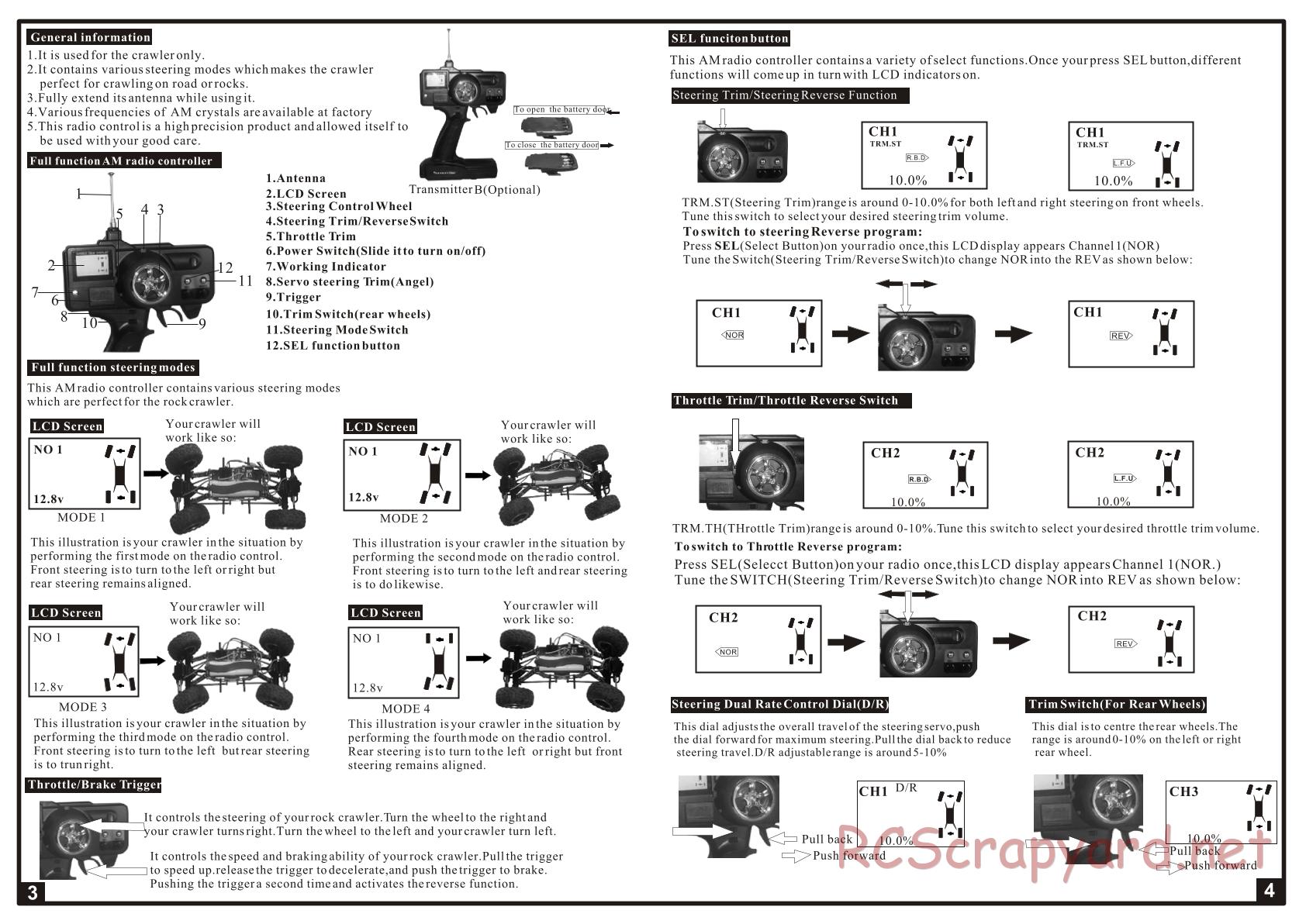 Himoto Racing - Mini Rock Crusher MRC-18 - Manual - Page 3