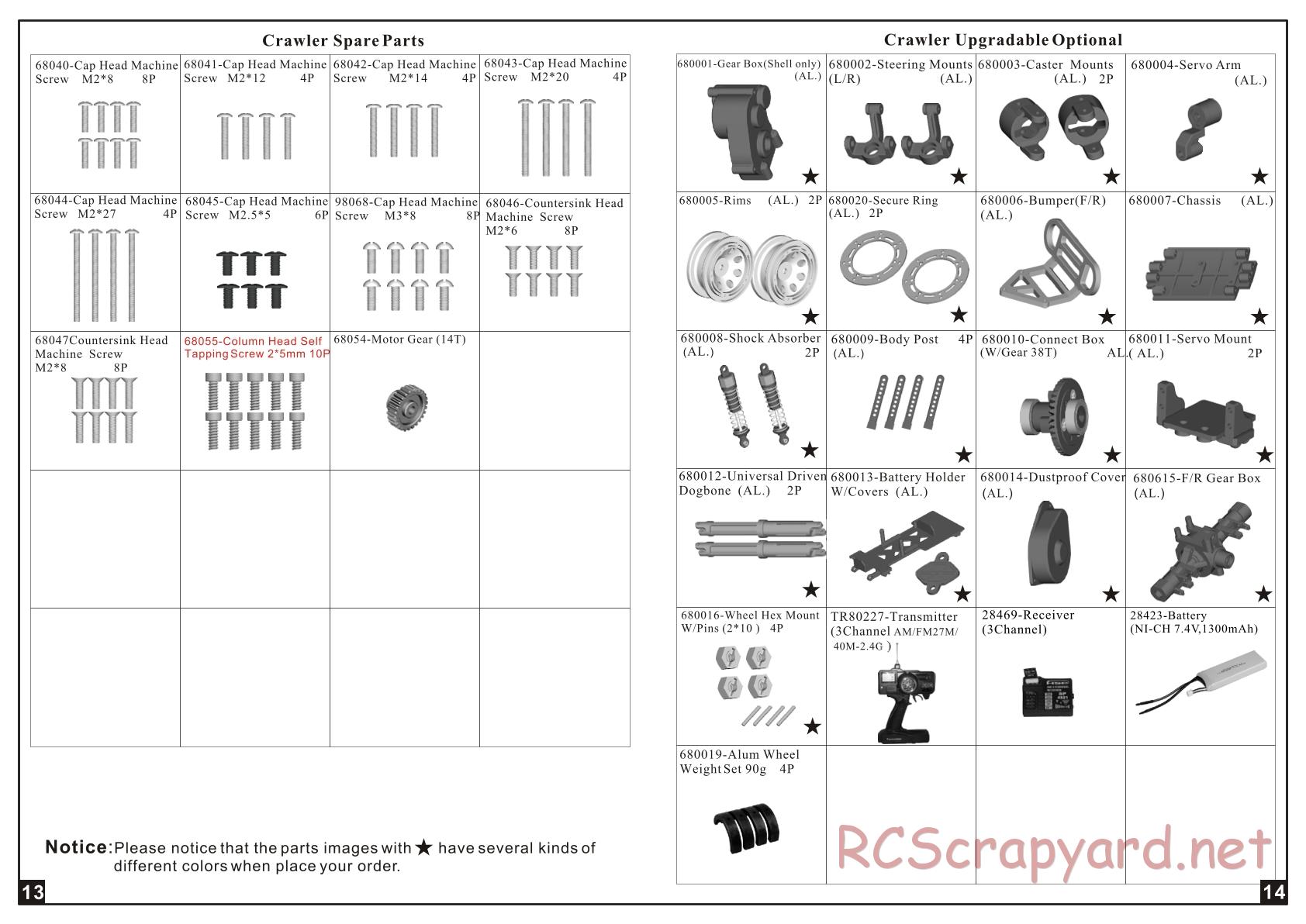 Himoto Racing - Mini Rock Crusher MRC-18 - Manual - Page 8