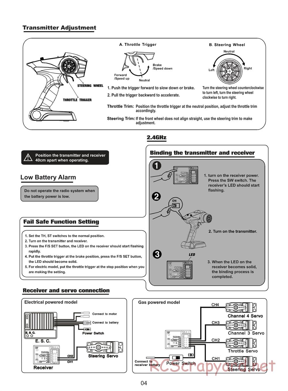 Himoto Racing - 1/18 Electric Models - Manual - Page 6