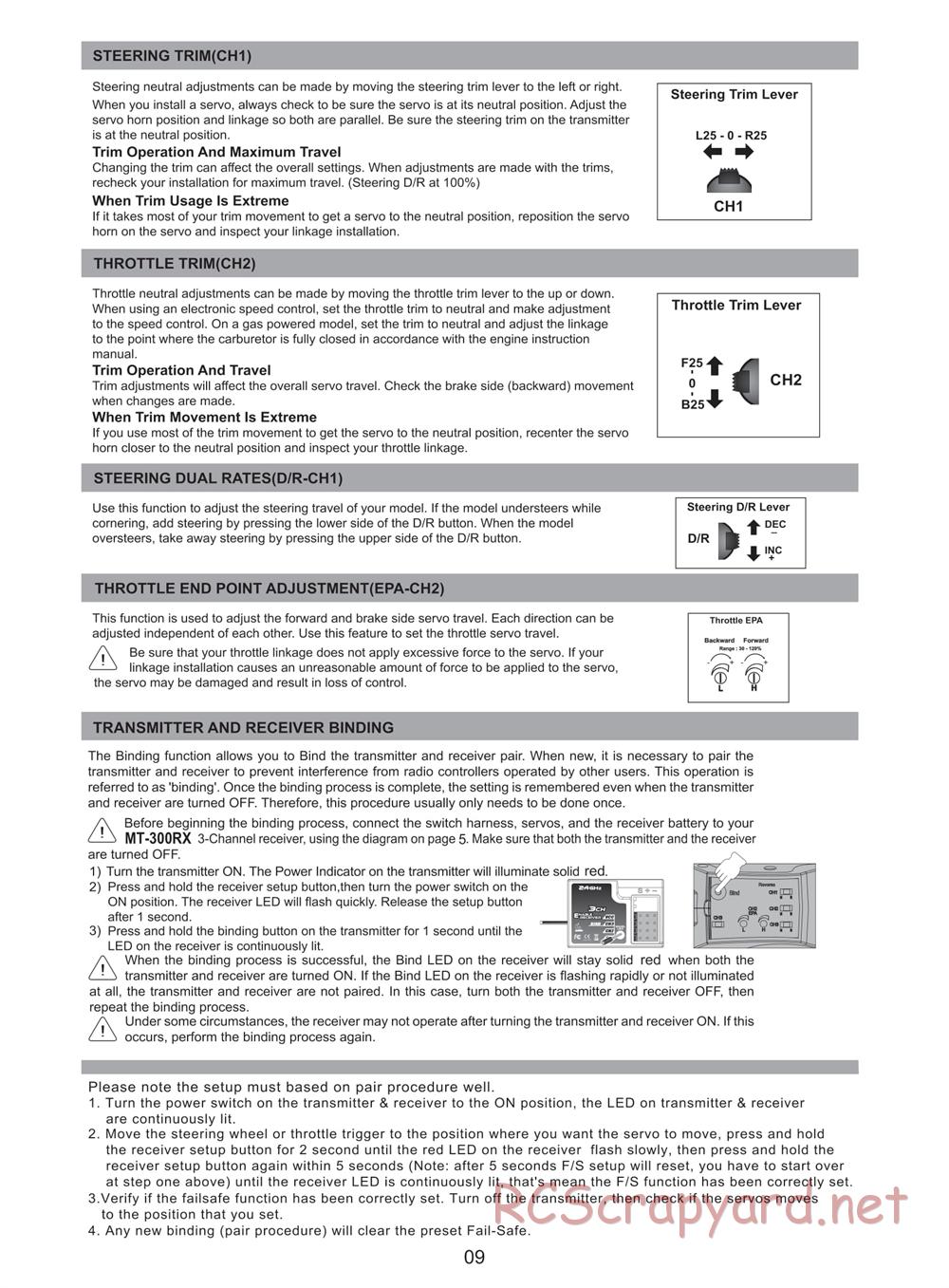 Himoto Racing - 1/18 Electric Models - Manual - Page 11