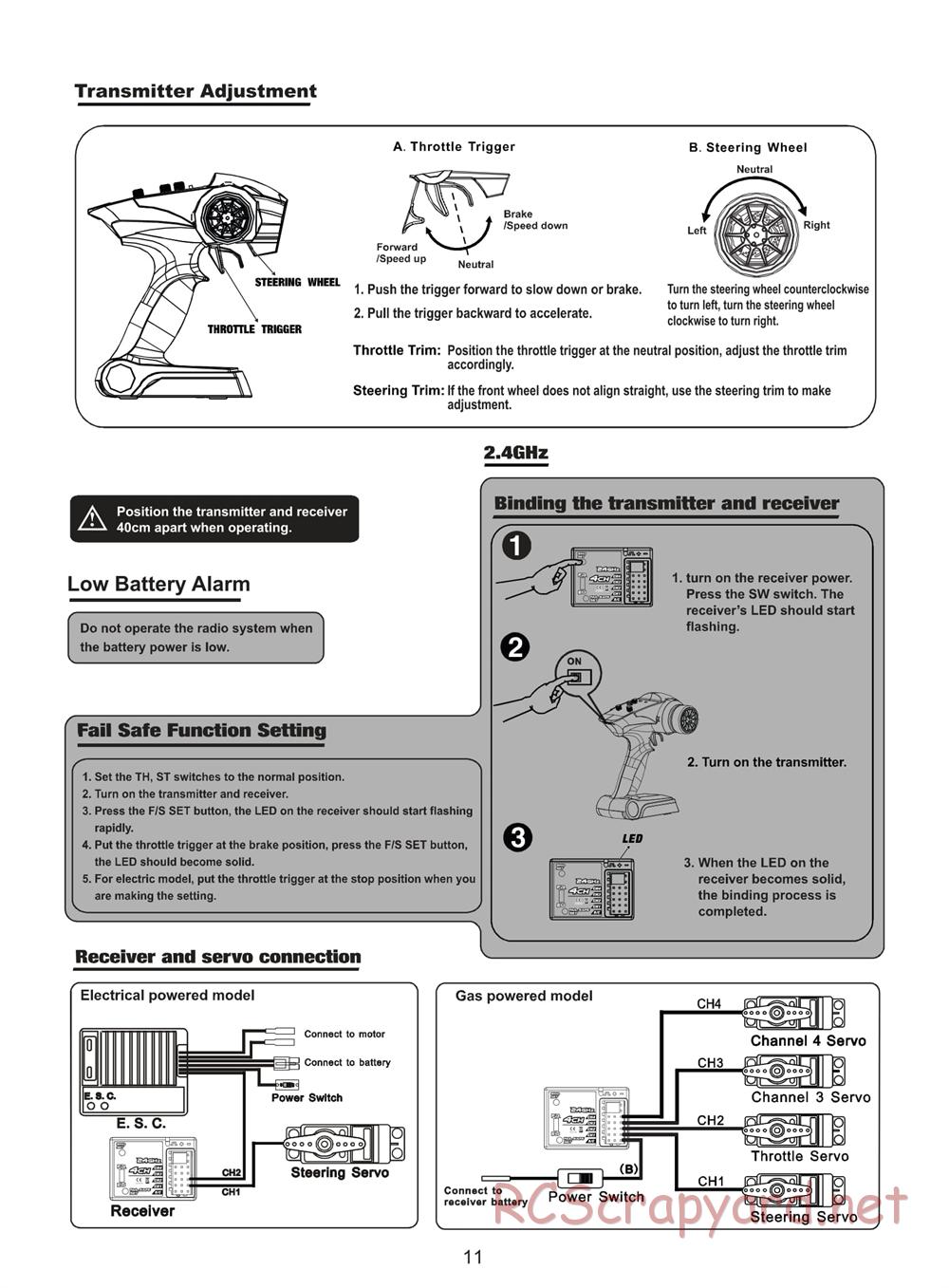 Himoto Racing - 1/18 Electric Models - Manual - Page 13