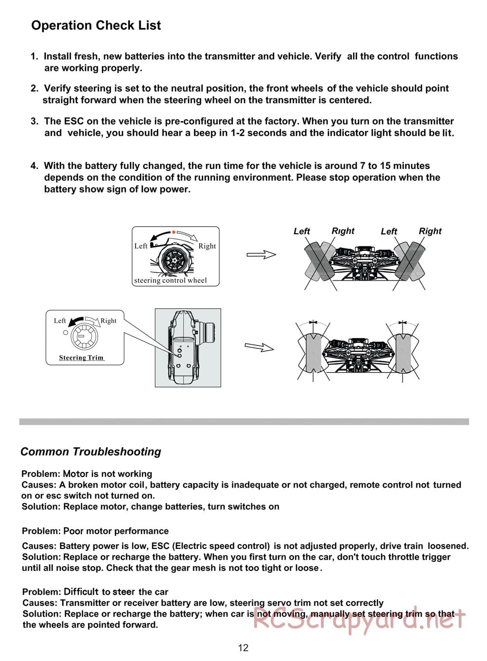 Himoto Racing - 1/18 Electric Models - Manual - Page 14