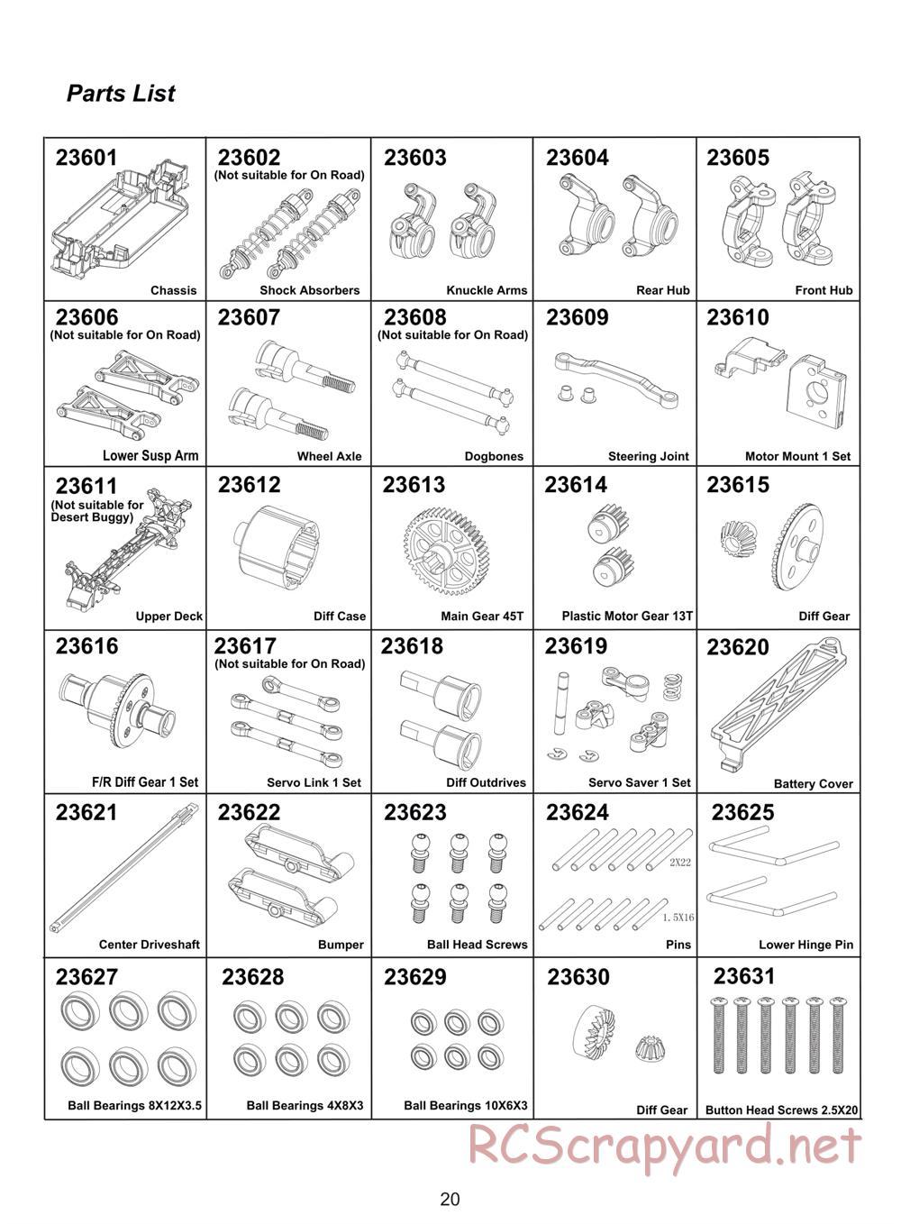 Himoto Racing - 1/18 Electric Models - Manual - Page 22