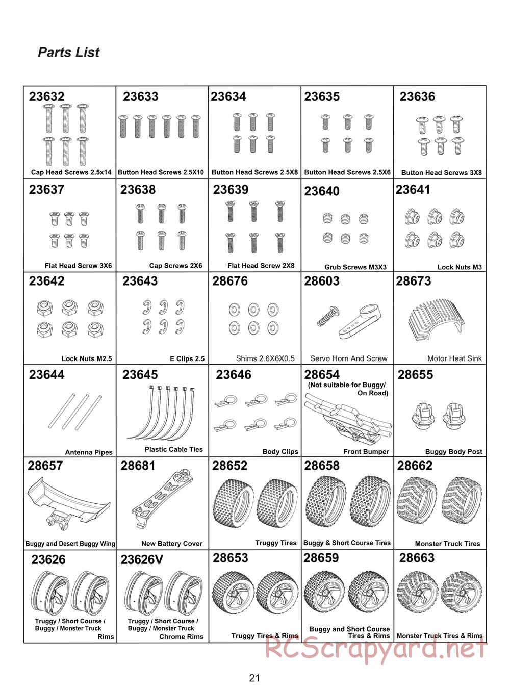 Himoto Racing - 1/18 Electric Models - Manual - Page 23