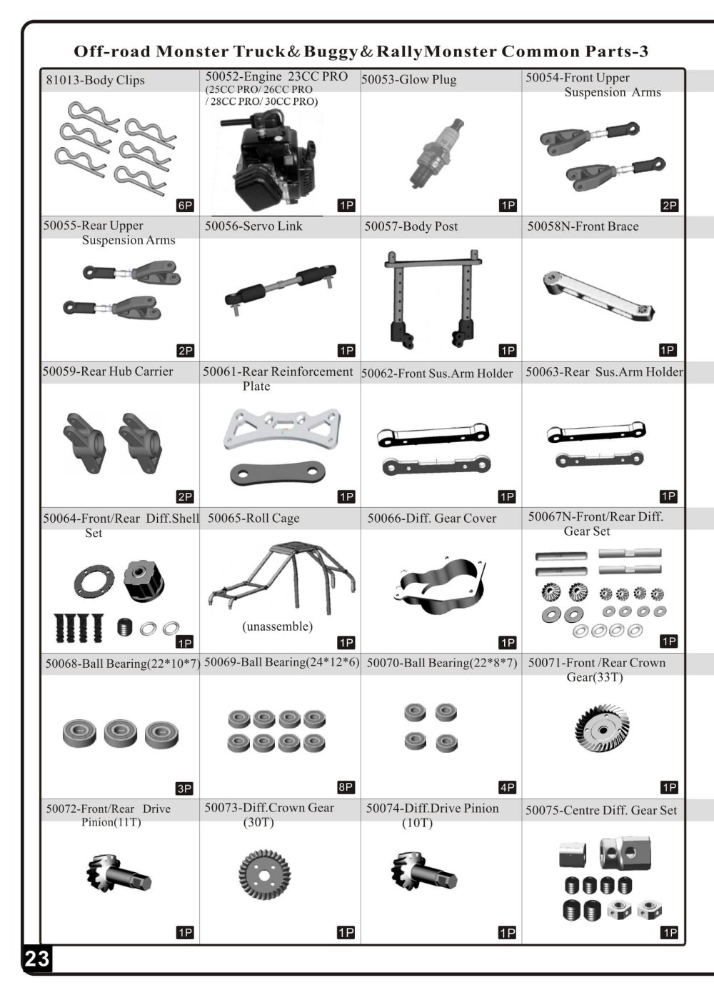 Himoto Racing - Raptor 5XB - HI4054 - Manual - Page 20