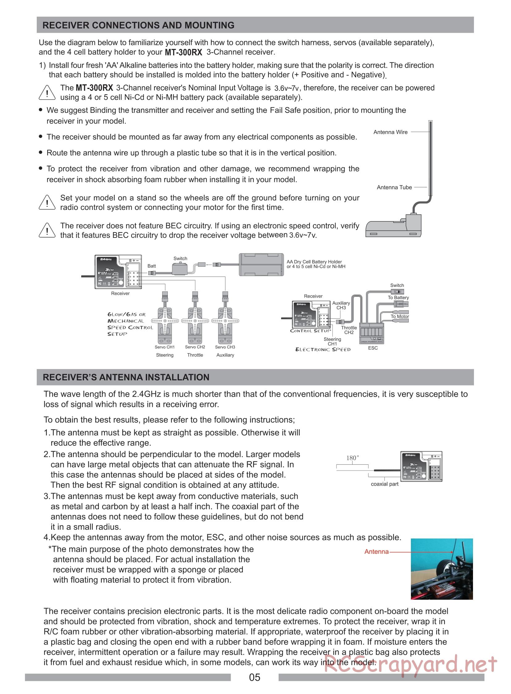 Himoto Racing - Ziege - E8XT / E8XTL - Manual - Page 6