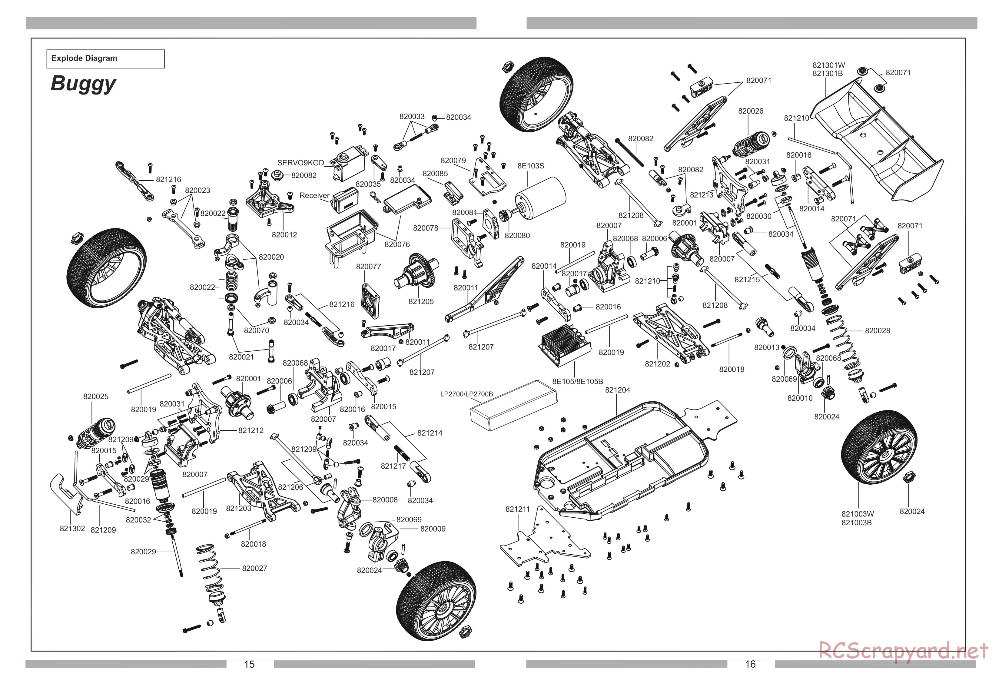 Himoto Racing - Ziege - E8XT / E8XTL - Manual - Page 16