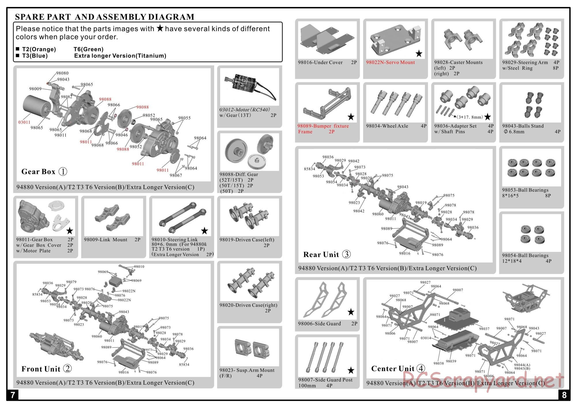 Himoto Racing - Crawler RCF-8 - HI4880 - Manual - Page 5