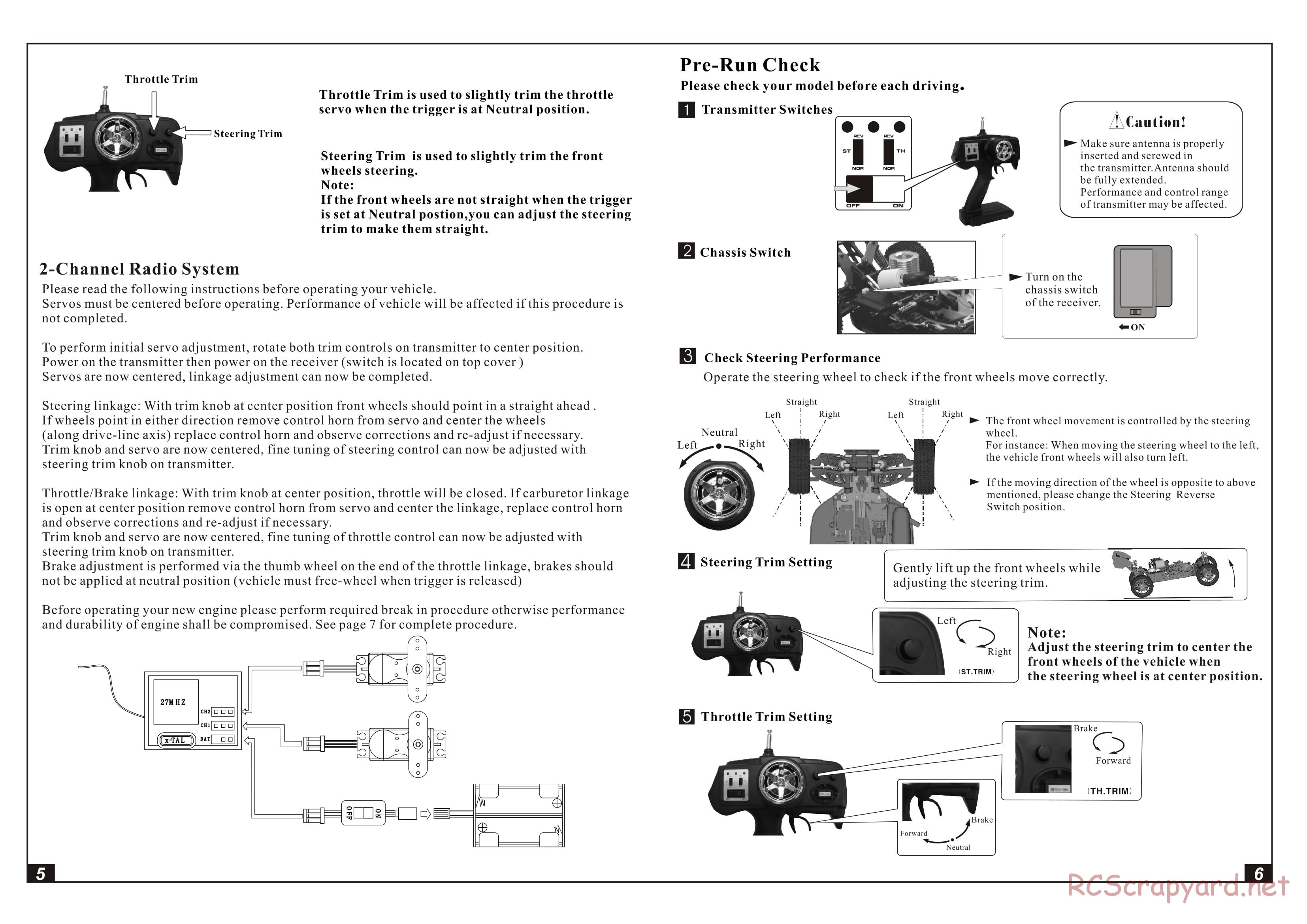 Himoto Racing - 1/8 Truggy - RXT-1 - Manual - Page 4