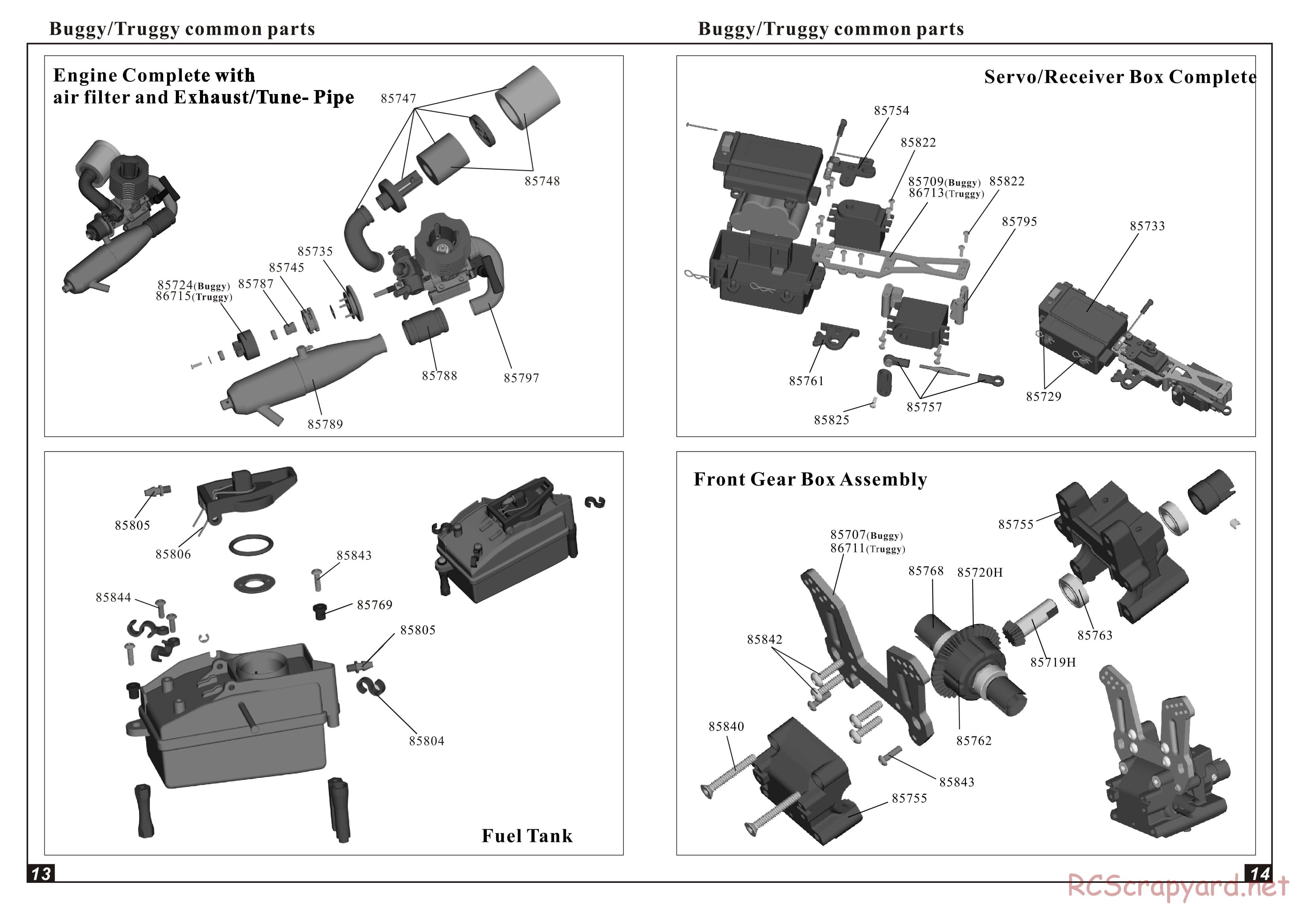 Himoto Racing - 1/8 Truggy - RXT-1 - Manual - Page 8