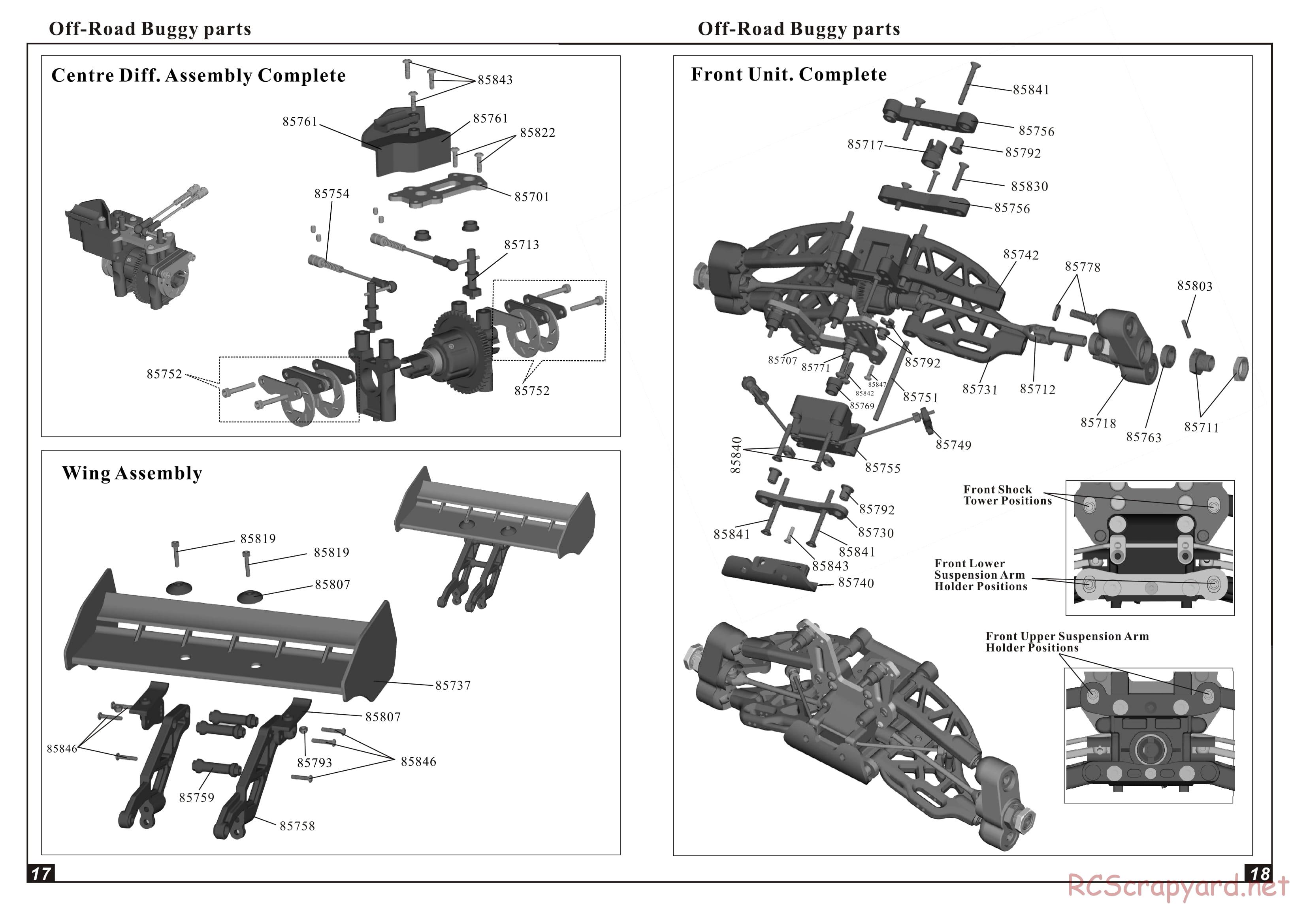 Himoto Racing - 1/8 Truggy - RXT-1 - Manual - Page 10