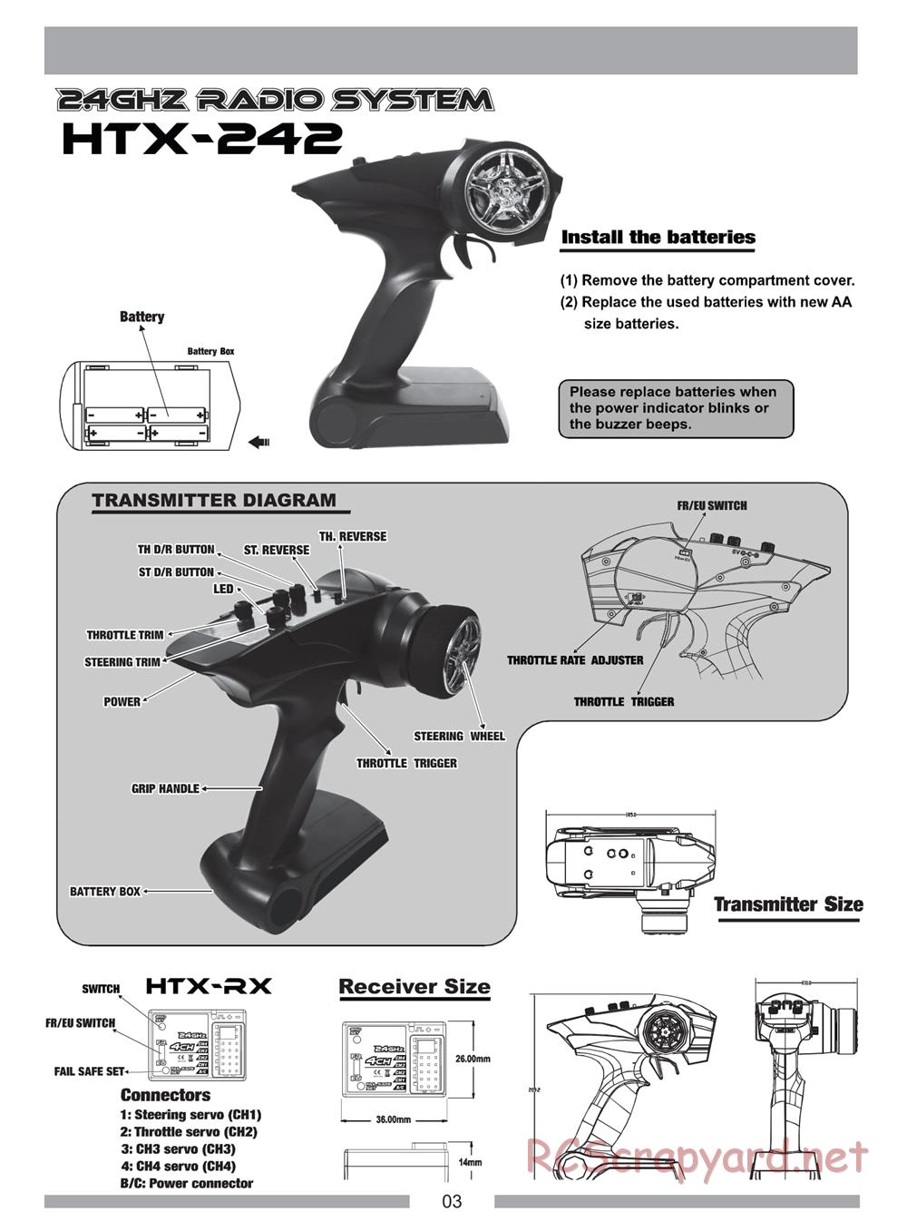 Himoto Racing - Cluster - N8MT - Manual - Page 5