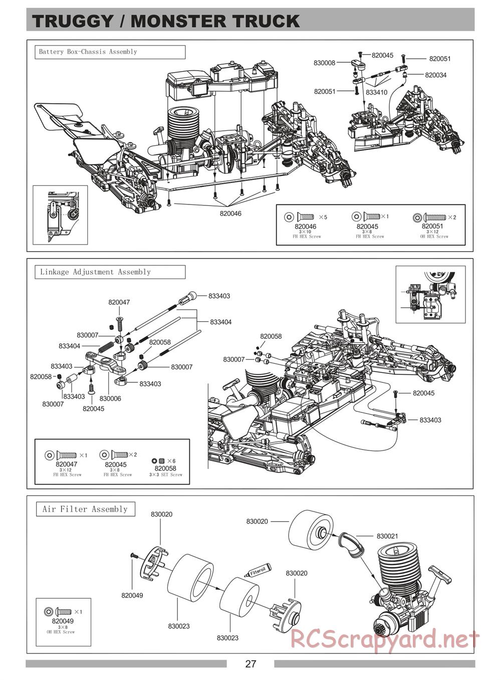 Himoto Racing - Cluster - N8MT - Manual - Page 27