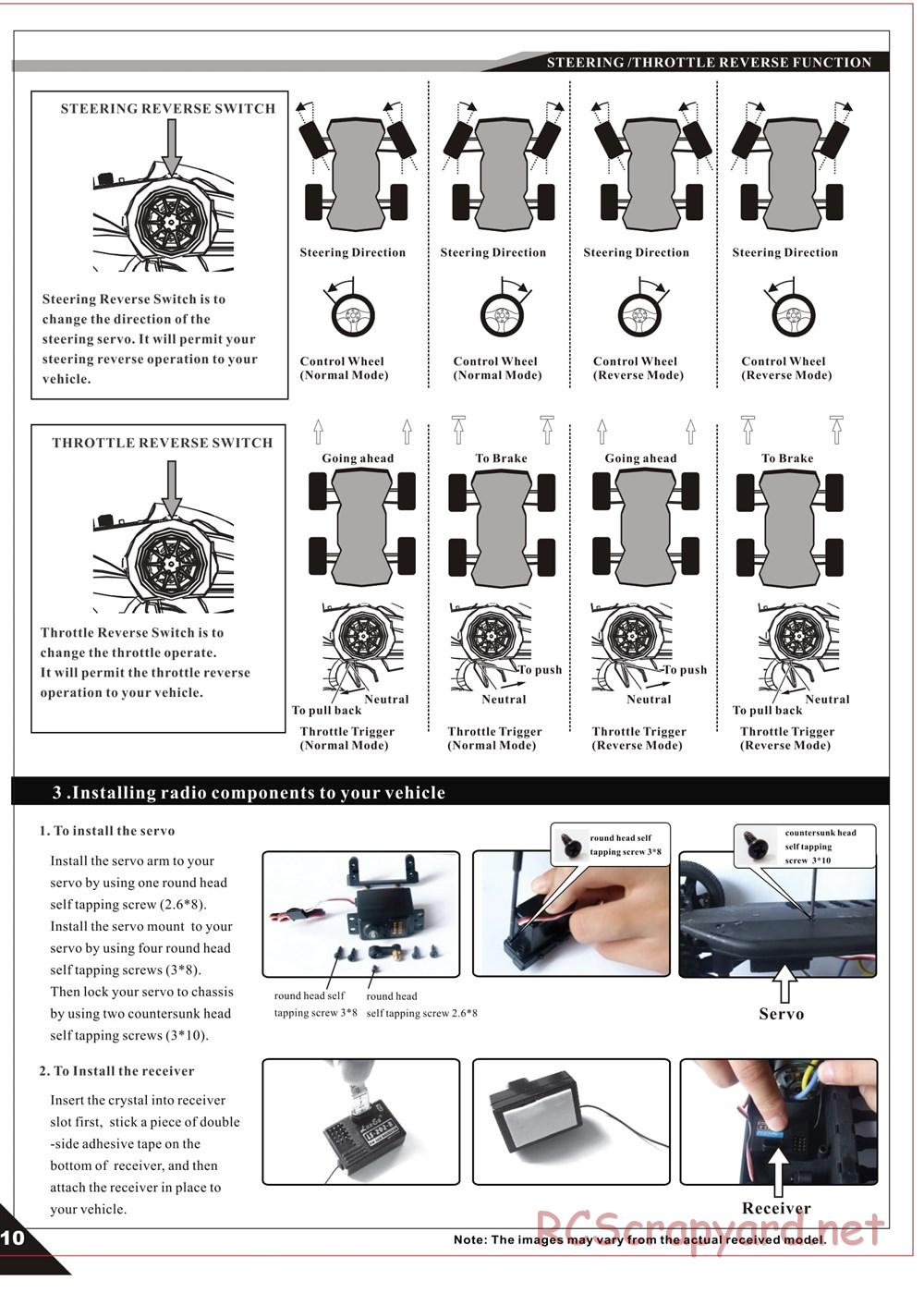 Himoto Racing - Megae MT10 - HI3198 / HI3198BL - Manual - Page 12