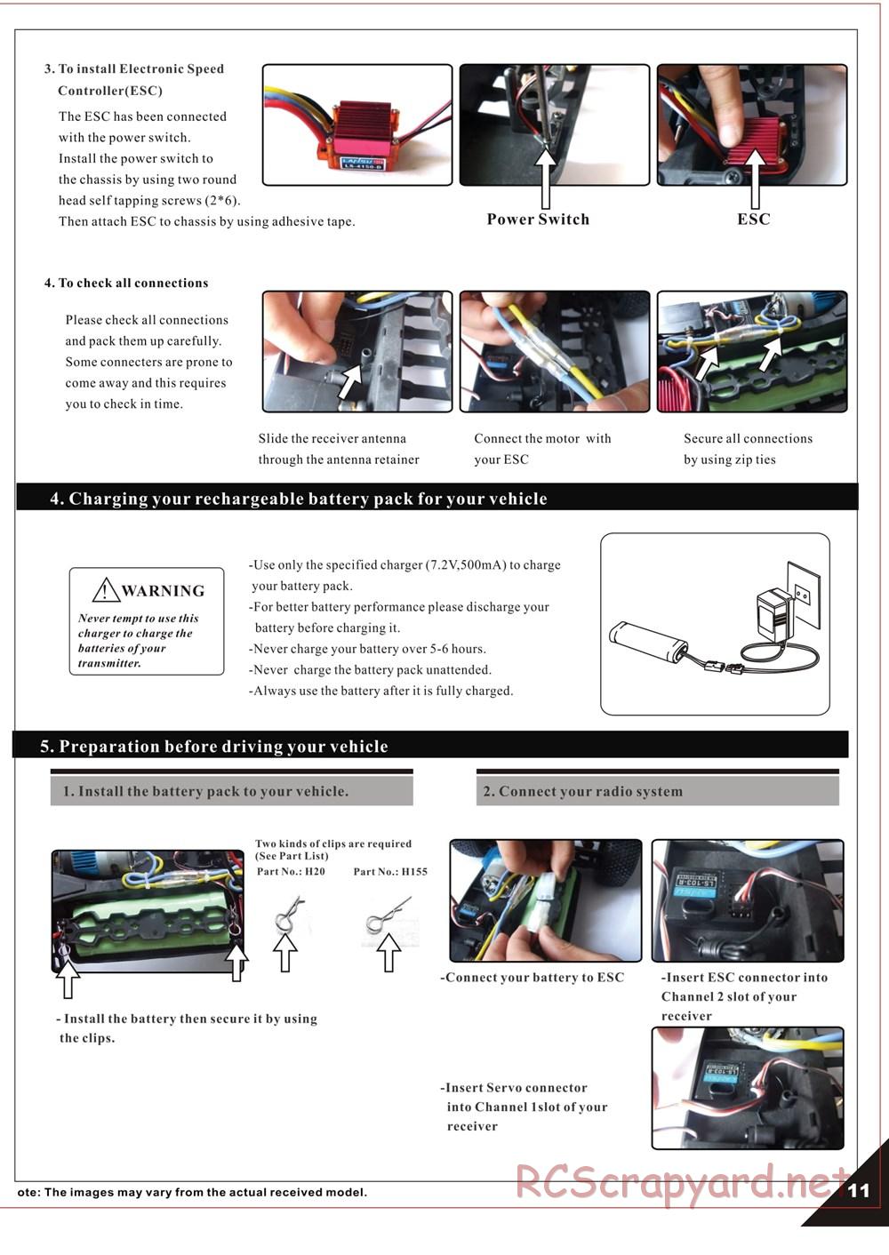 Himoto Racing - Megae MT10 - HI3198 / HI3198BL - Manual - Page 13