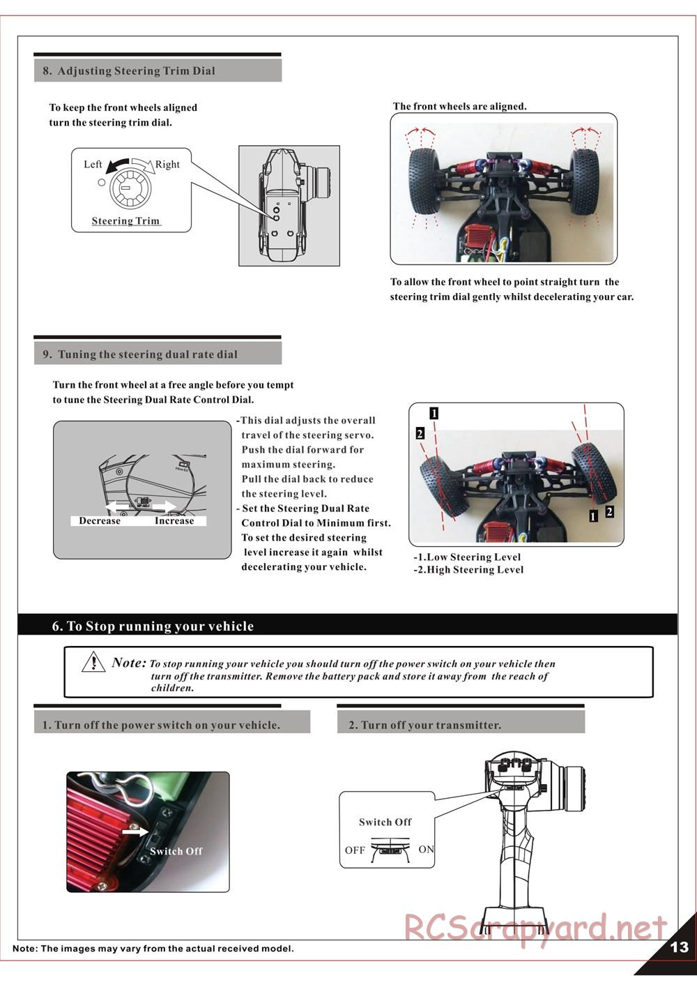 Himoto Racing - Megae MT10 - HI3198 / HI3198BL - Manual - Page 15