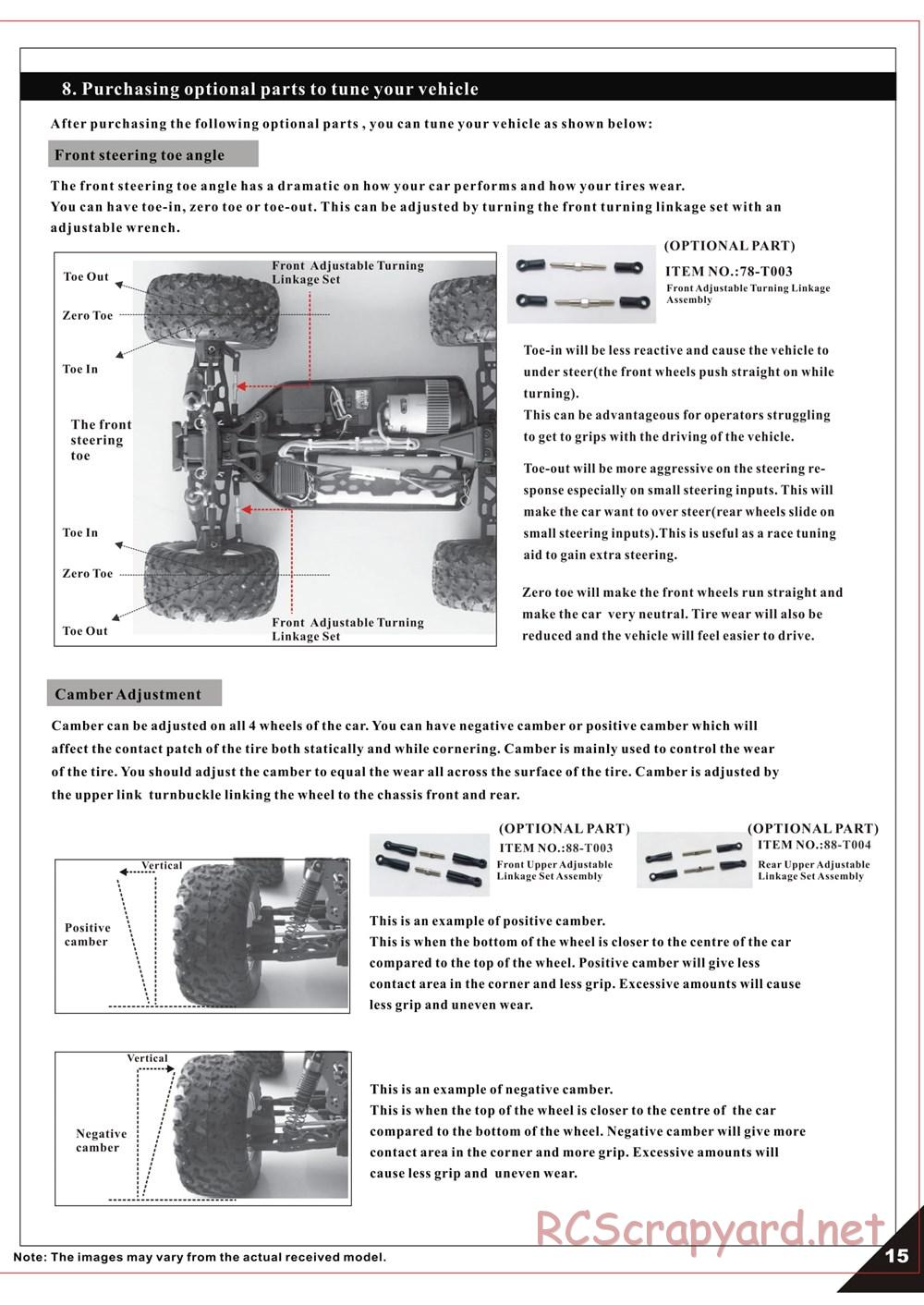 Himoto Racing - Megae MT10 - HI3198 / HI3198BL - Manual - Page 17