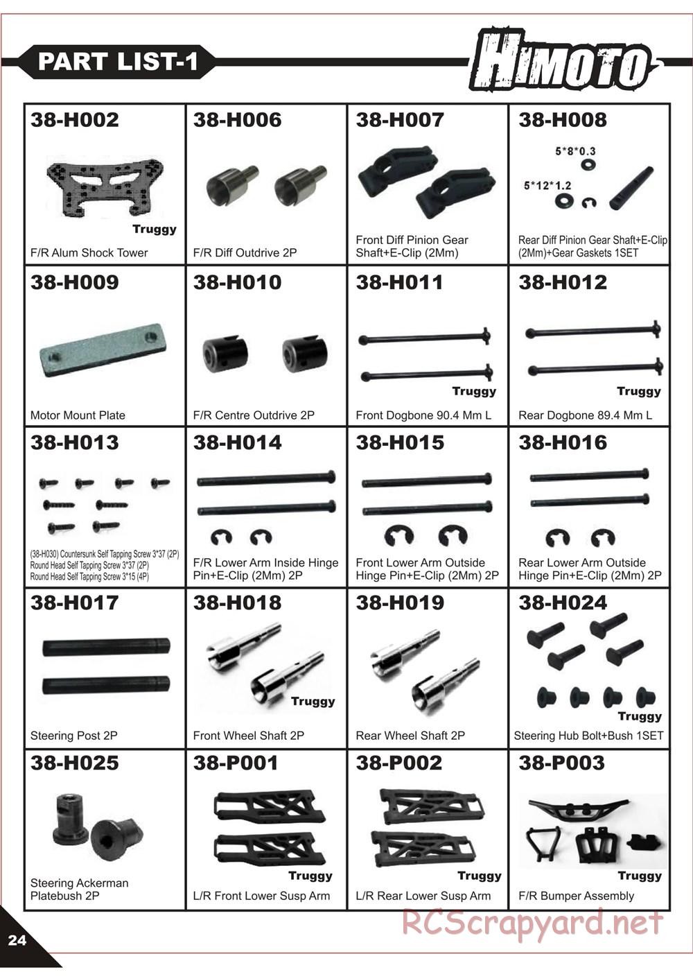 Himoto Racing - Megae XB10 - HI3188 / HI3188BL - Manual - Page 26