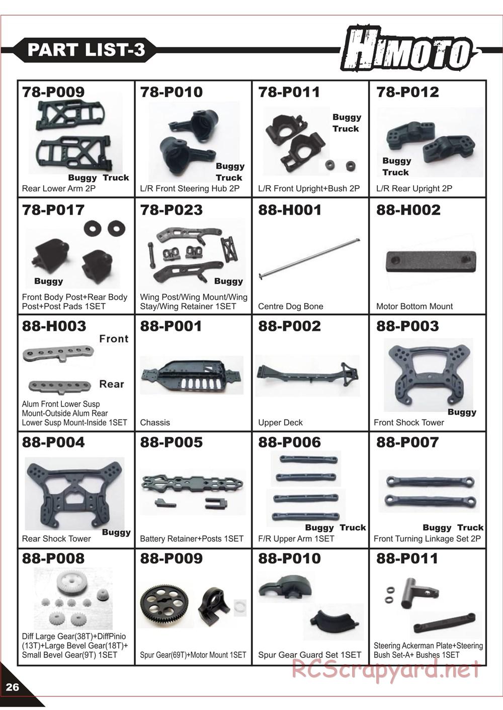 Himoto Racing - Megae XB10 - HI3188 / HI3188BL - Manual - Page 28