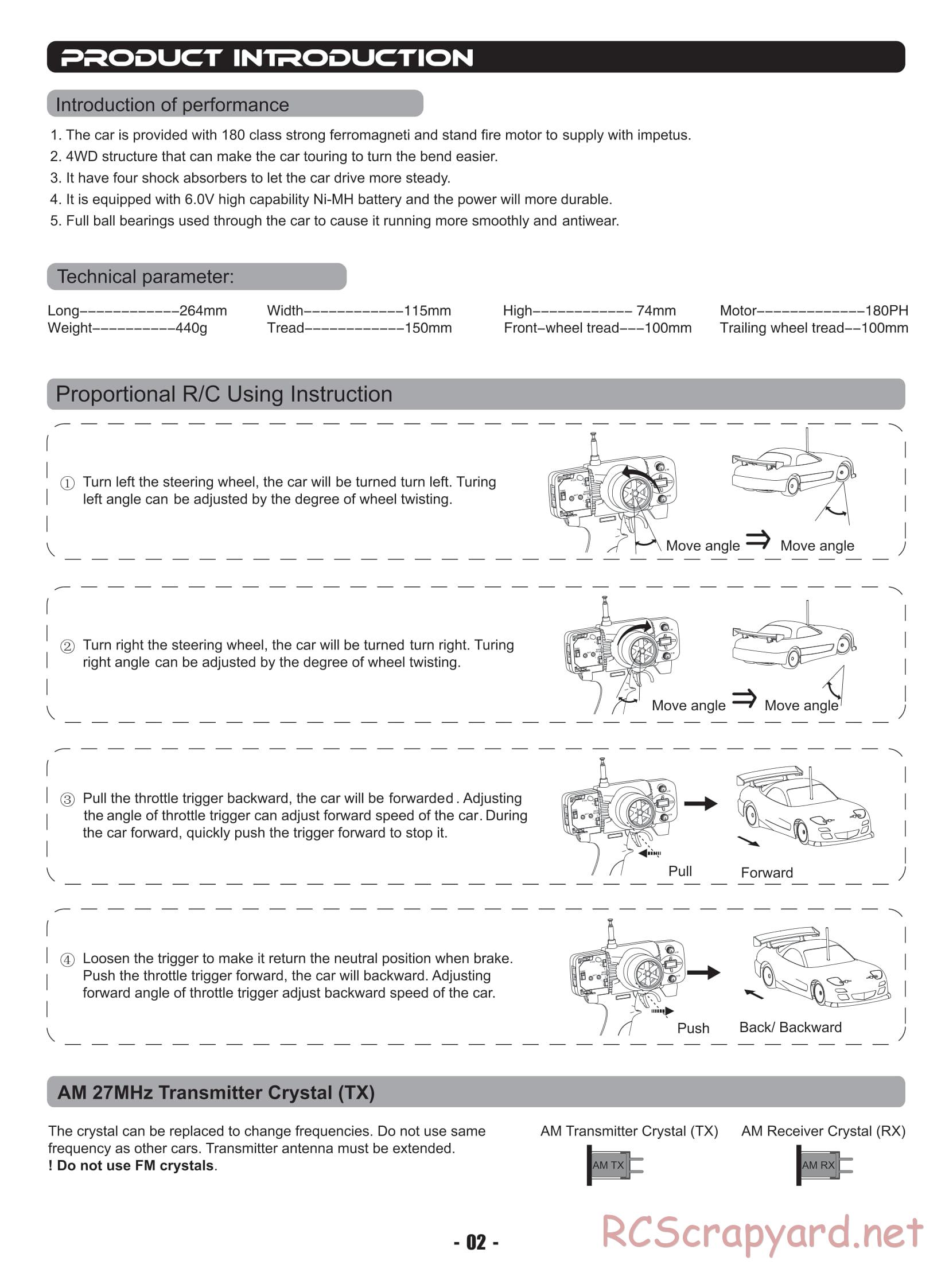 Himoto Racing - Mini Drift Lightning Car - HI718 - Manual - Page 4