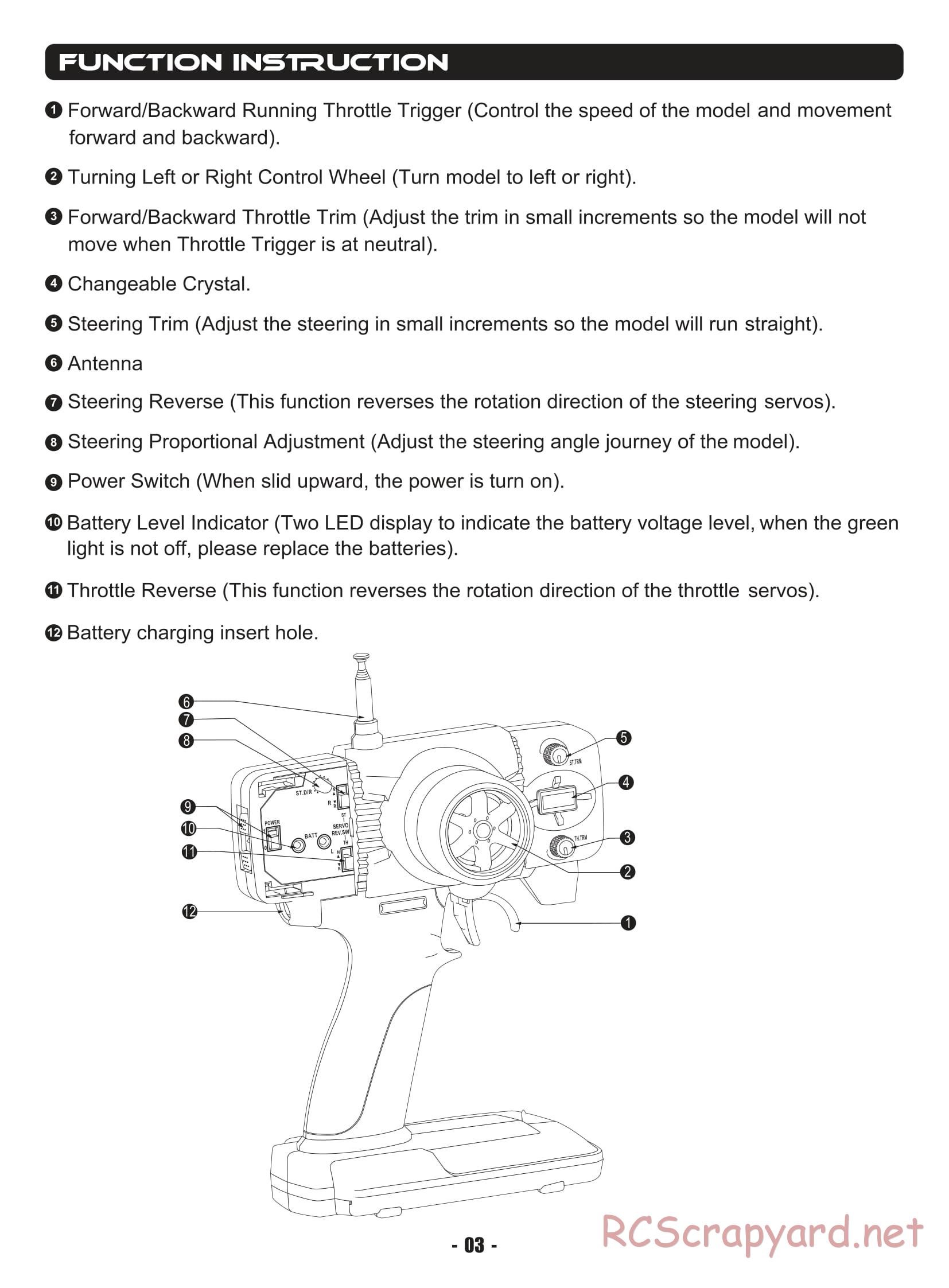 Himoto Racing - Mini Drift Lightning Car - HI718 - Manual - Page 5