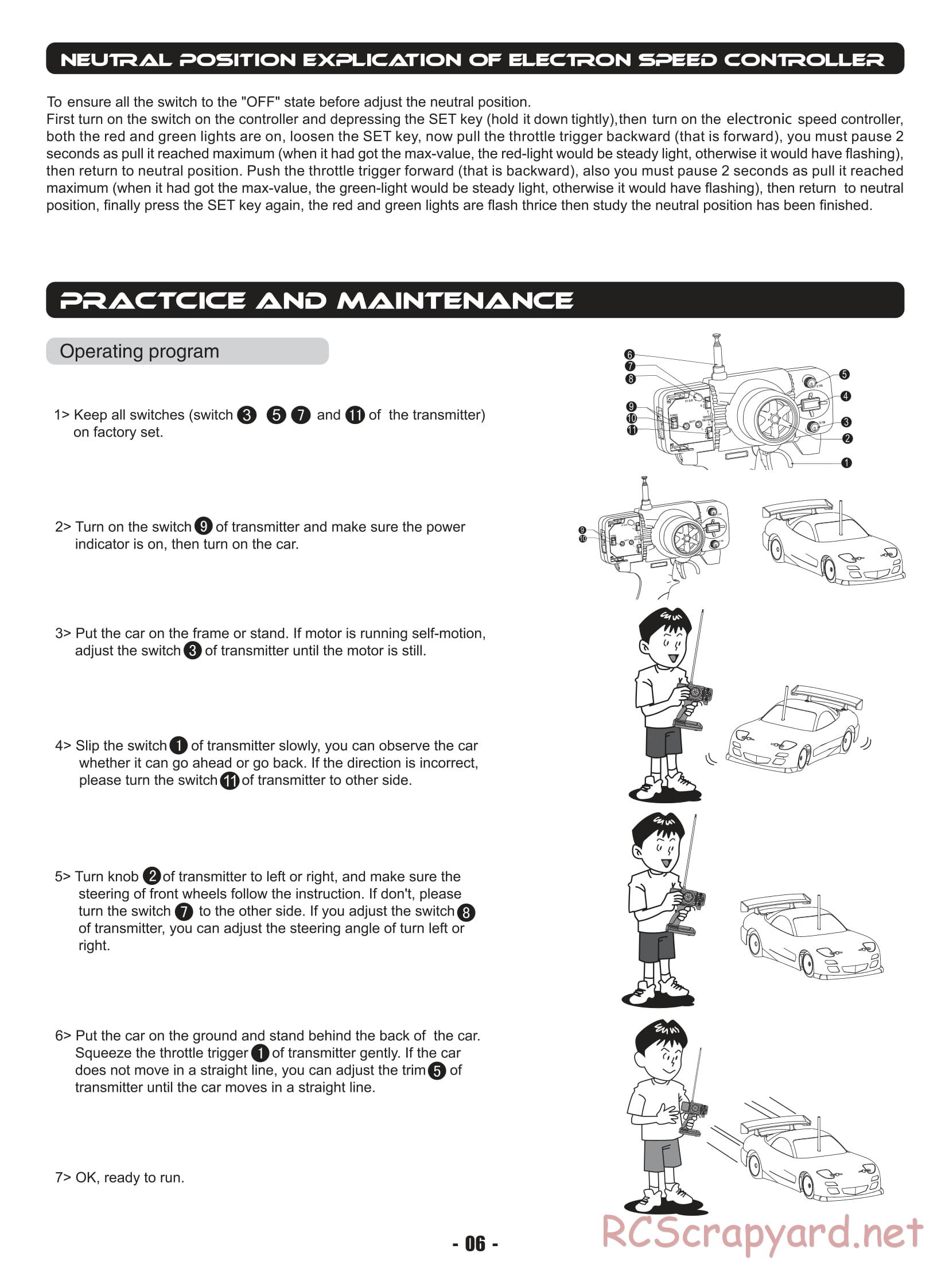 Himoto Racing - Mini Drift Lightning Car - HI718 - Manual - Page 8