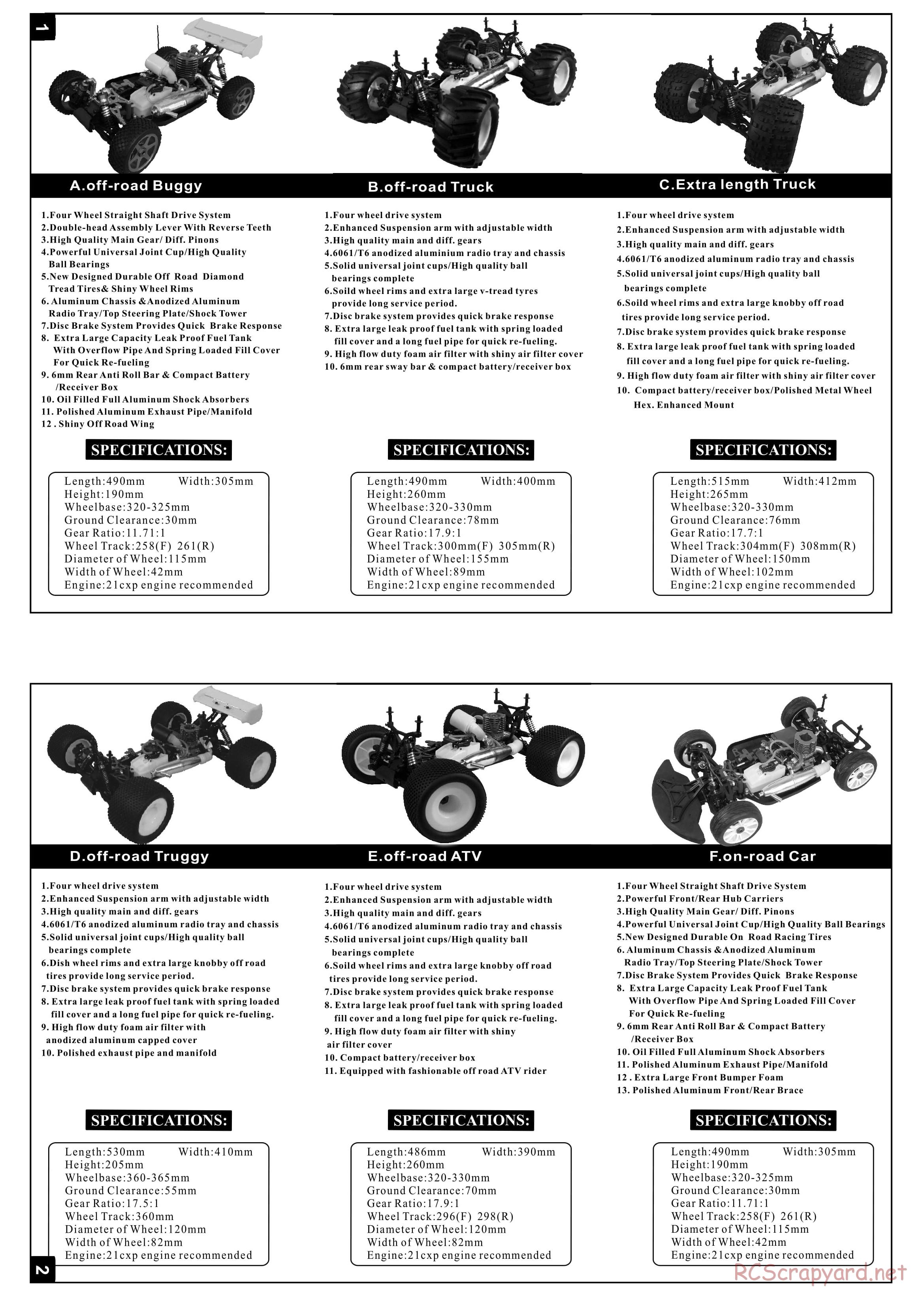 Himoto Racing - Rancho Pro - HI6202 - Manual - Page 2