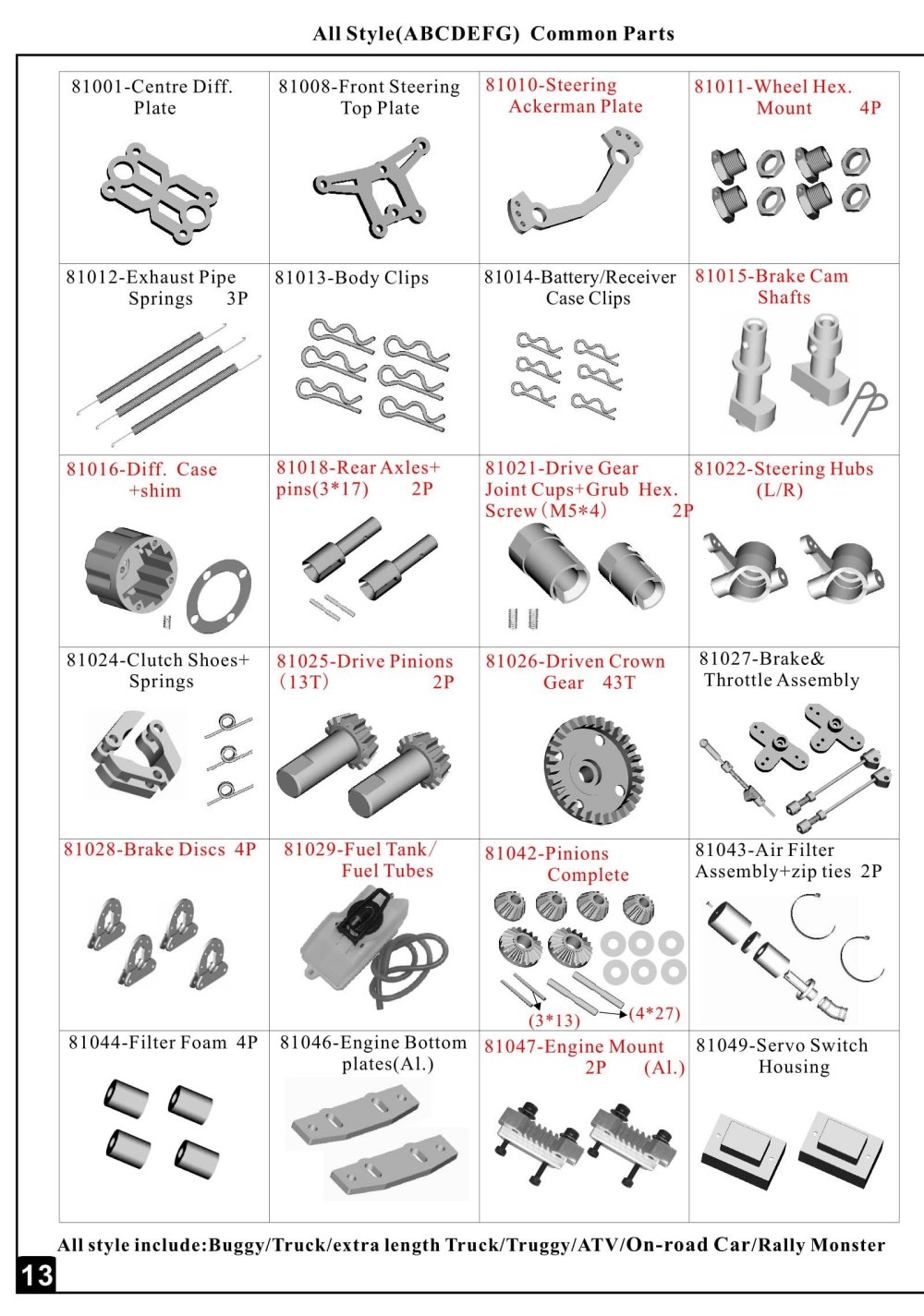 Himoto Racing - Rancho - HI6201 - Manual - Page 20