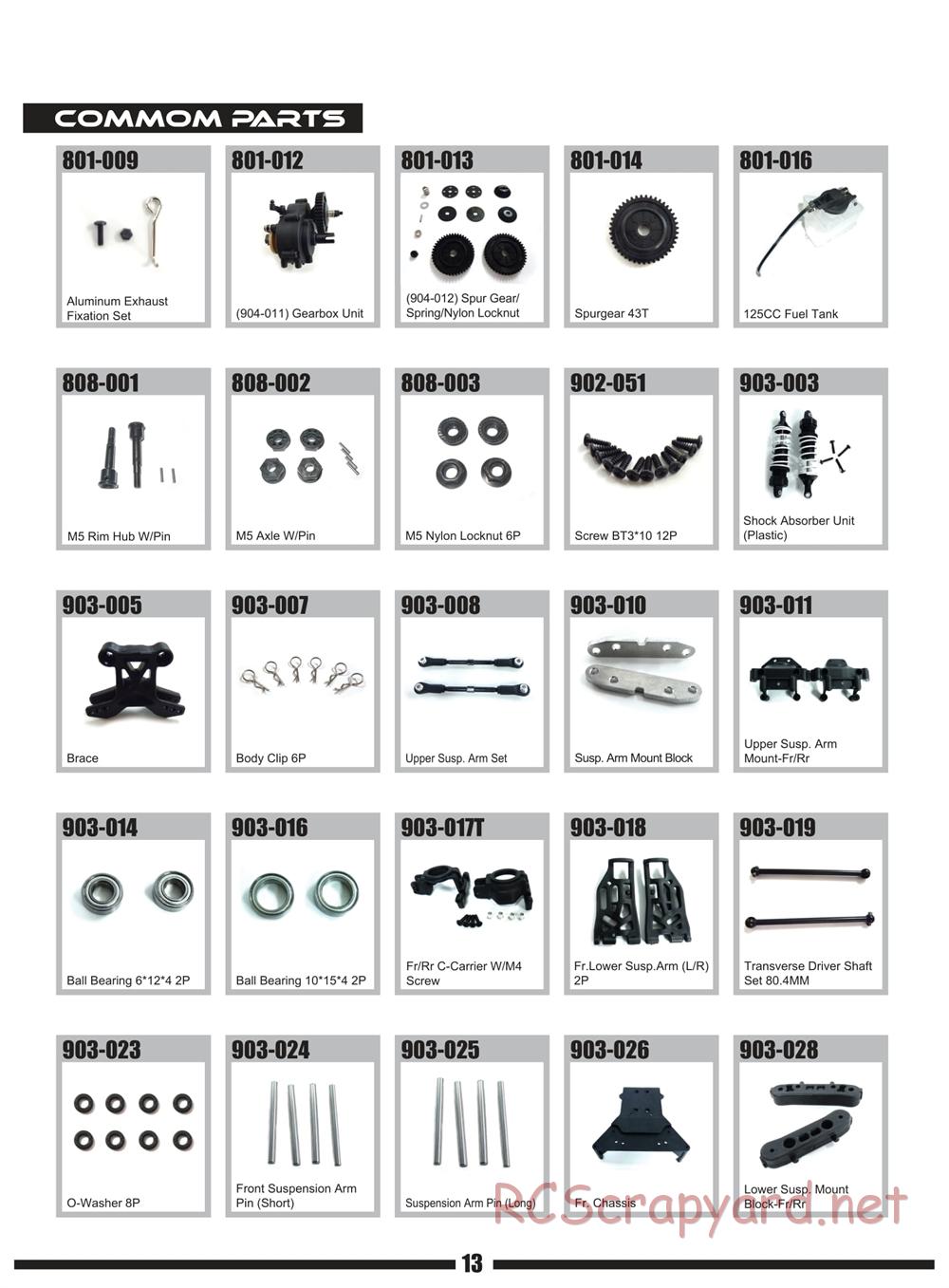 Himoto Racing - Mega P MXT-2S - HI904T - Manual - Page 12