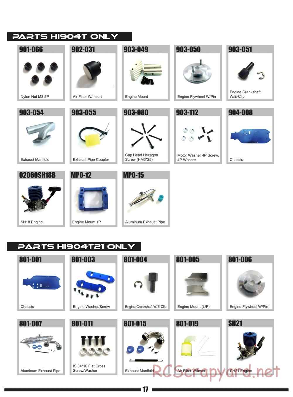 Himoto Racing - Mega P MXT-2S - HI904T - Manual - Page 16