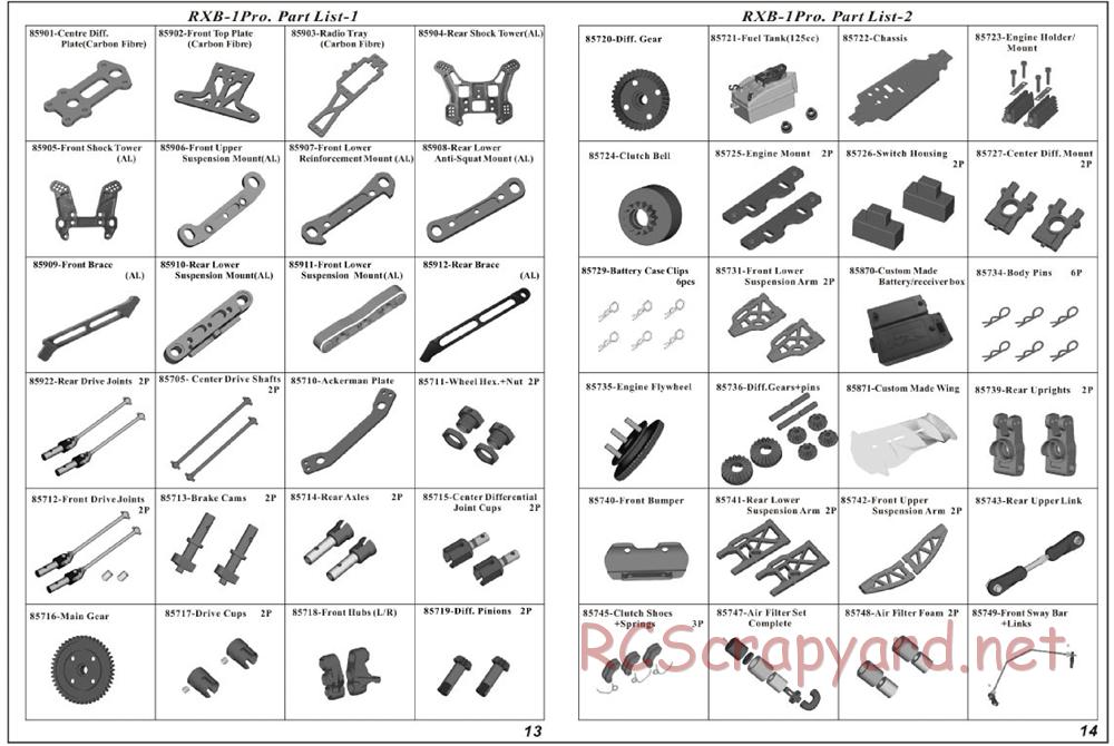 Himoto Racing - 1/8 Buggy - RXB-1 Pro - Manual - Page 8