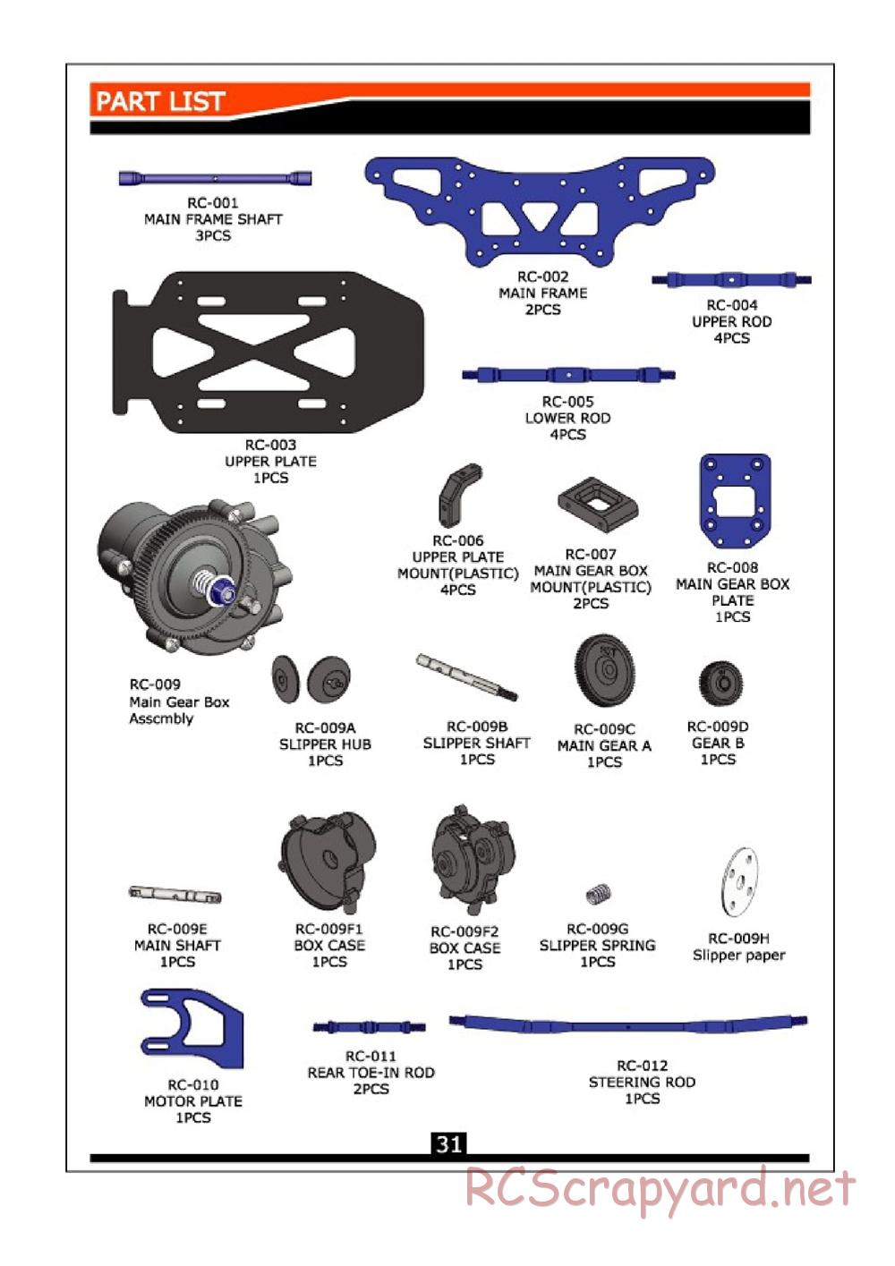 Himoto Racing - Rock Crusher RCF-1 - Manual - Page 32