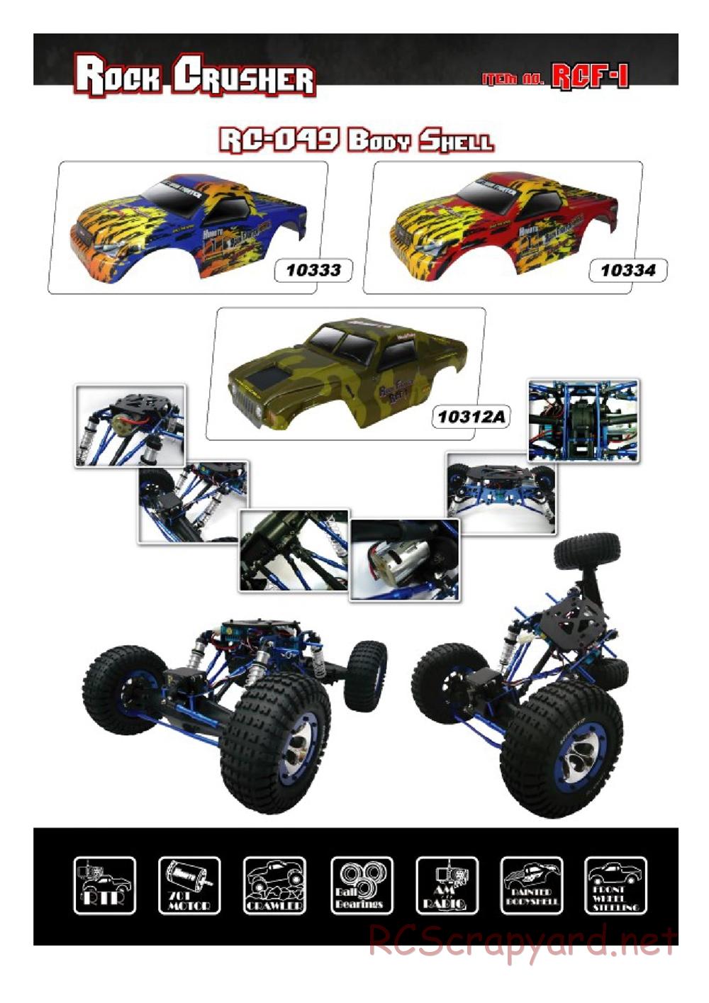 Himoto Racing - Rock Crusher RCF-1 - Manual - Page 36