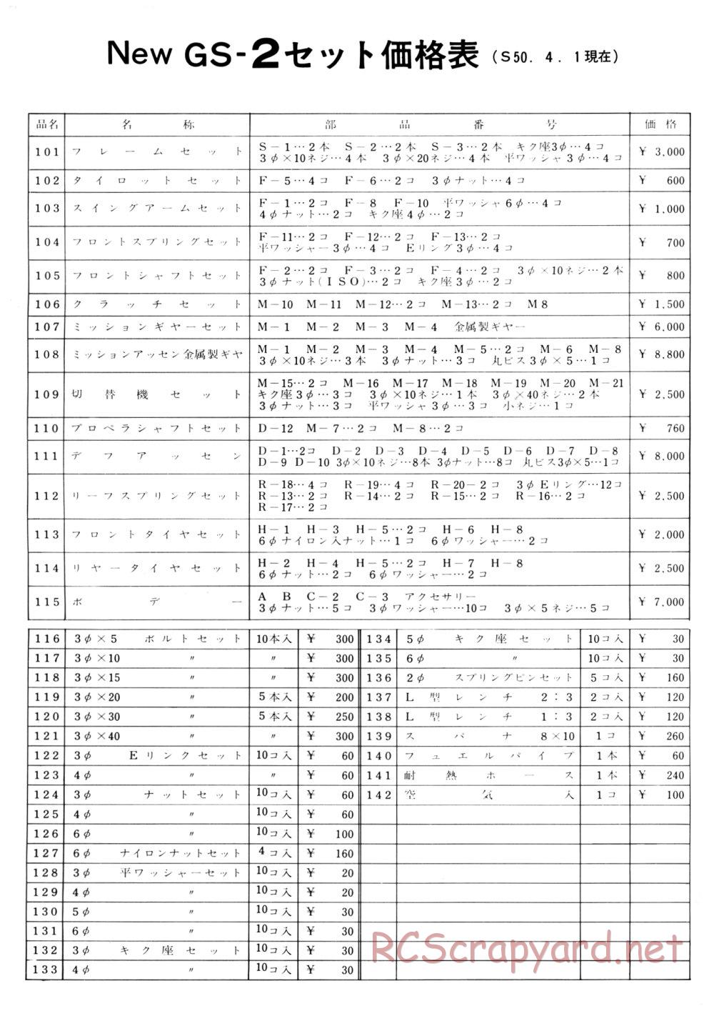 Hirobo - GS-2 - Manual - Page 11