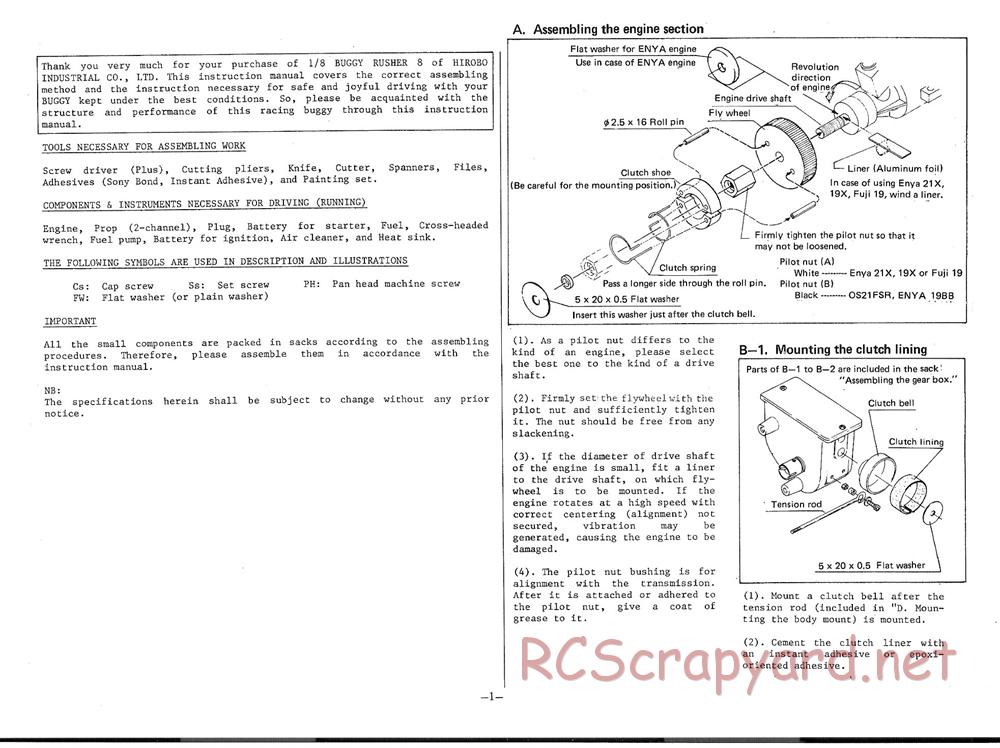 Hirobo - New Rusher 8 - Manual - Page 2