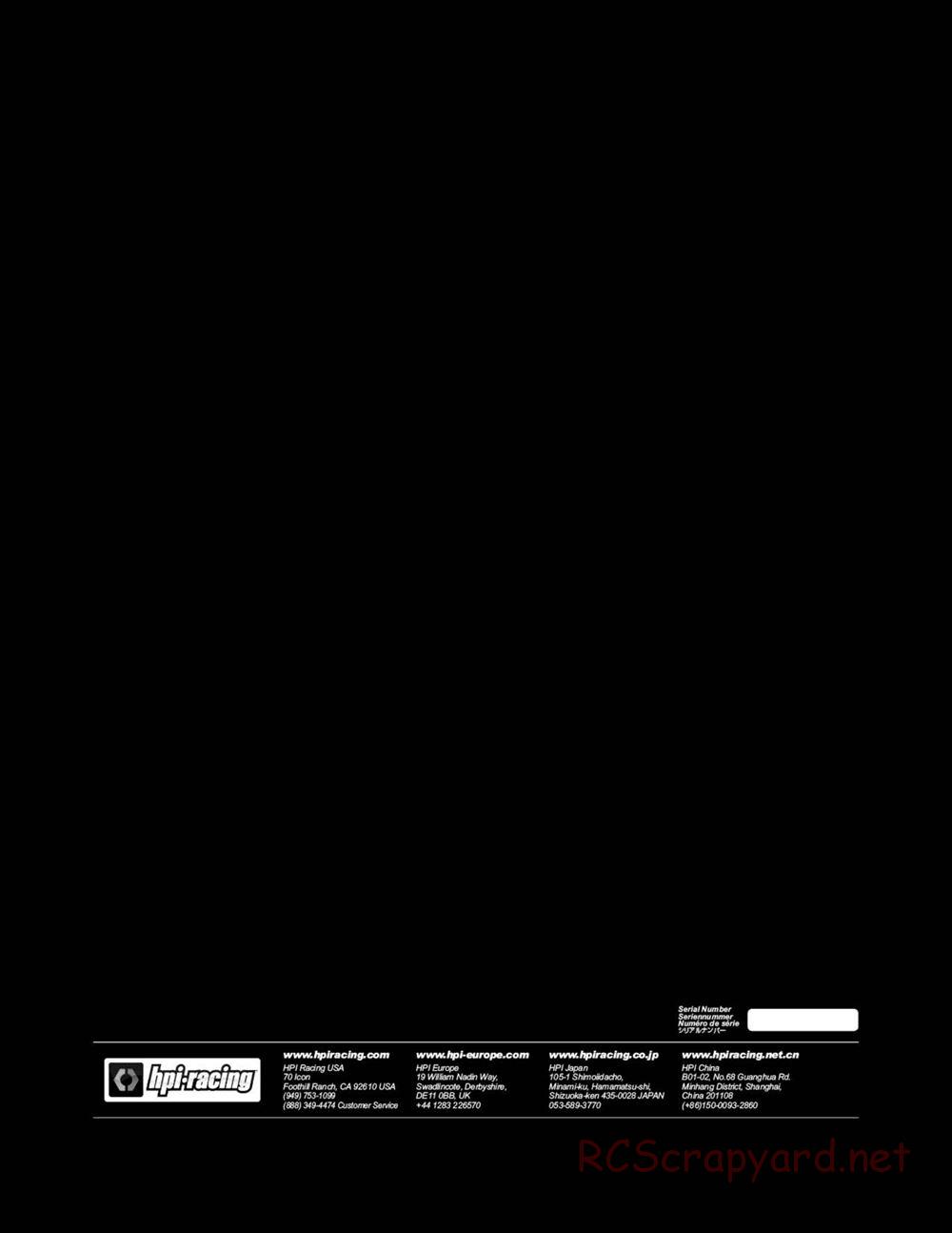 HPI - Baja 5R - Manual - Page 100