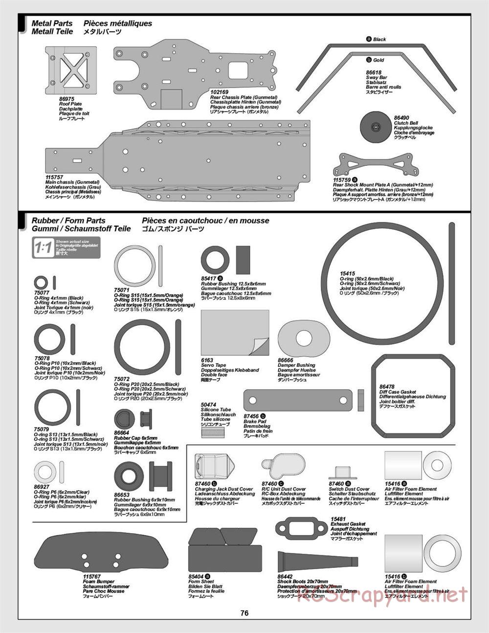 HPI - Baja 5R - Manual - Page 76