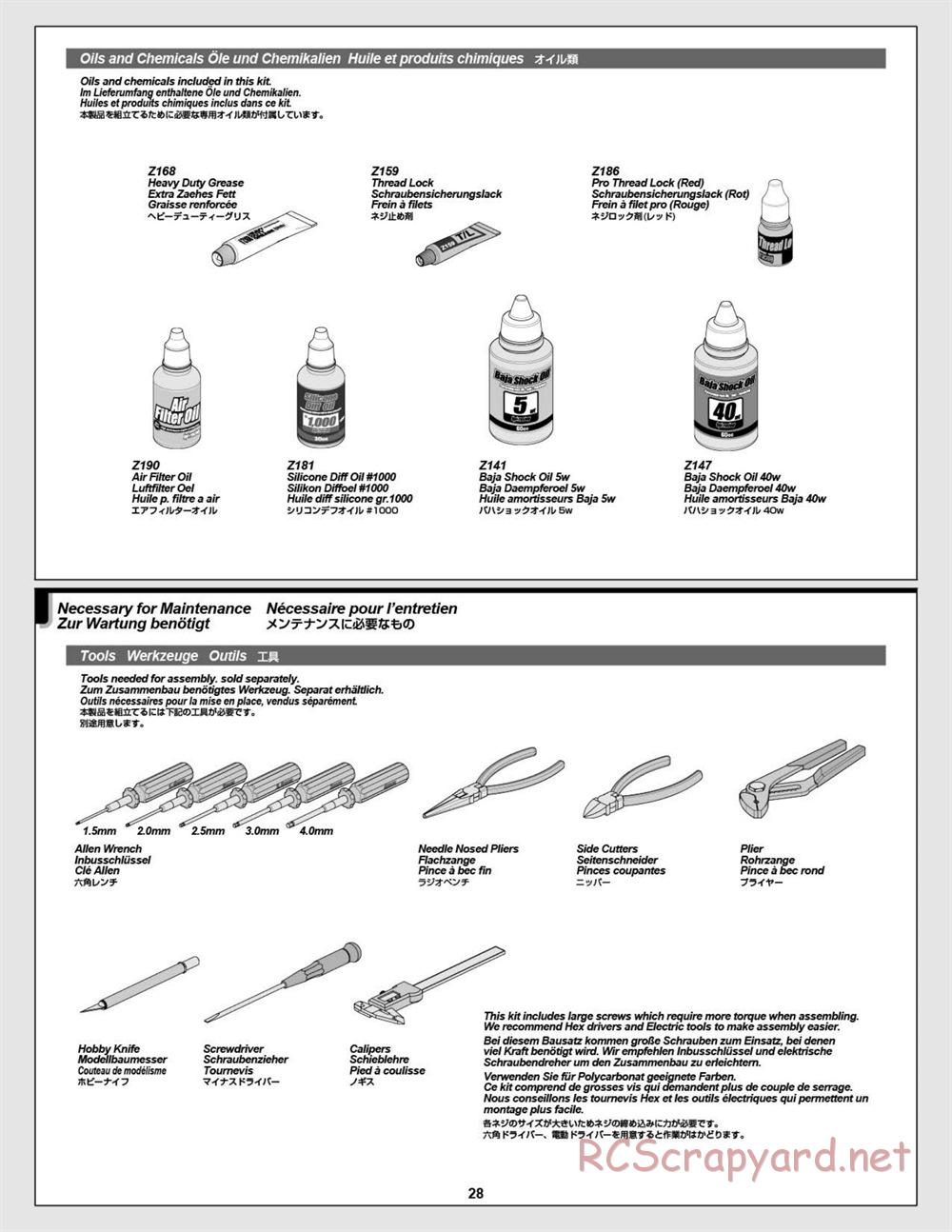 HPI - Baja 5T - Manual - Page 28