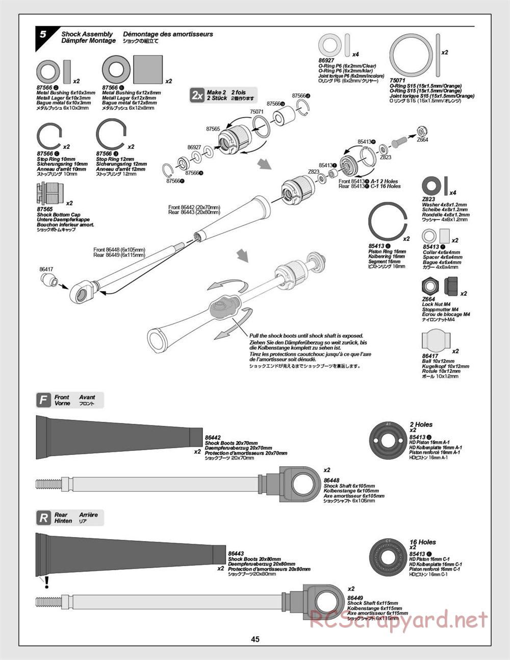 HPI - Baja 5T - Manual - Page 45