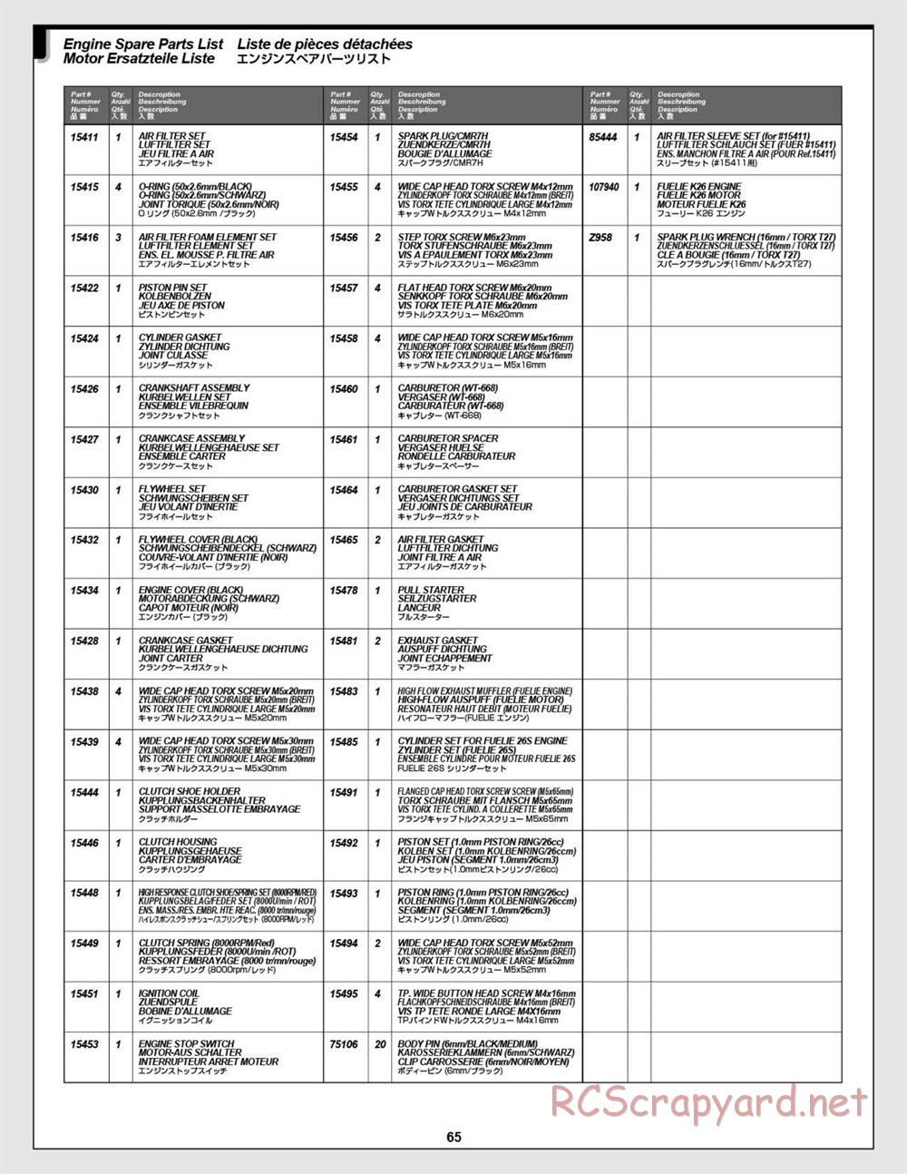 HPI - Baja 5T - Manual - Page 65