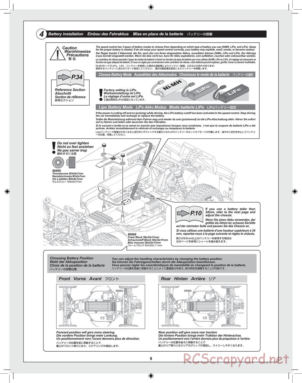 HPI - Blitz Waterproof - Manual - Page 9