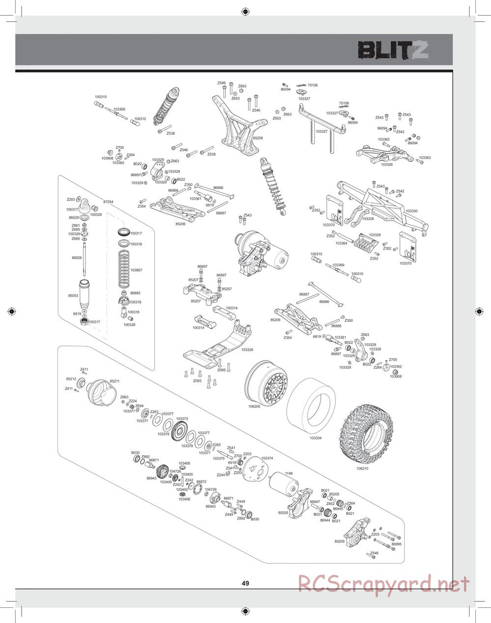 HPI - Blitz Waterproof - Manual - Page 49