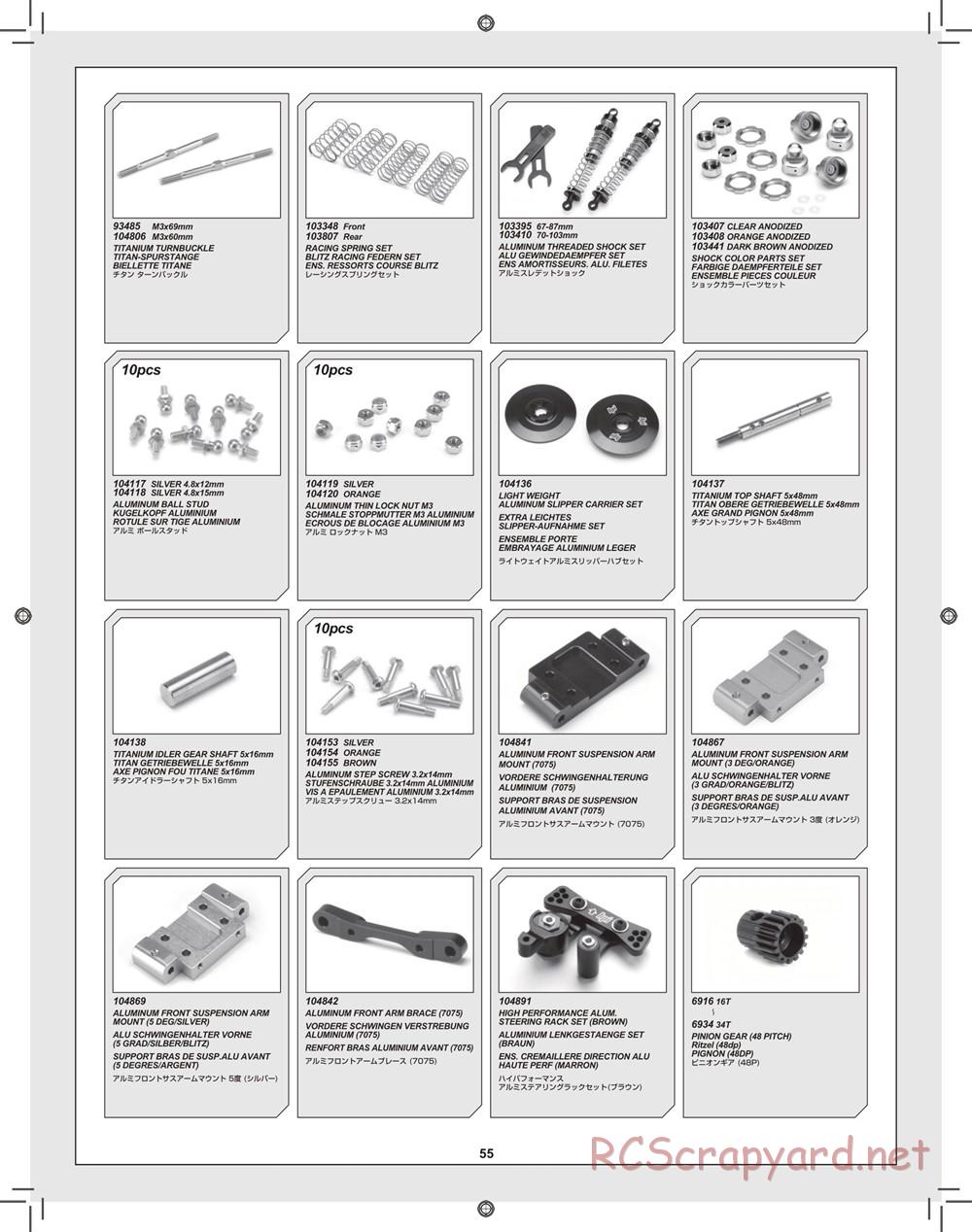 HPI - Blitz Waterproof - Manual - Page 55