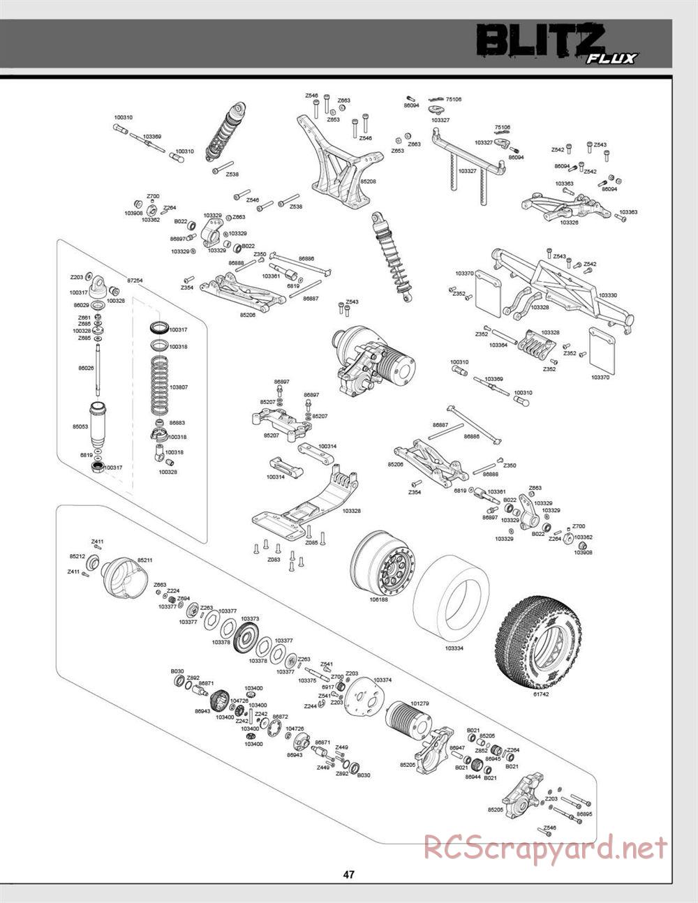 HPI - Blitz Flux - Manual - Page 47