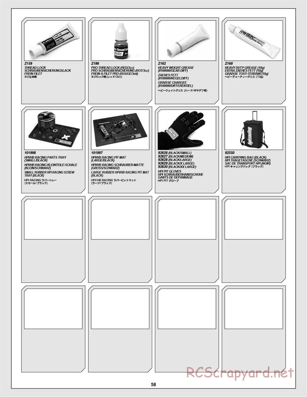 HPI - Blitz Flux - Exploded View - Page 58