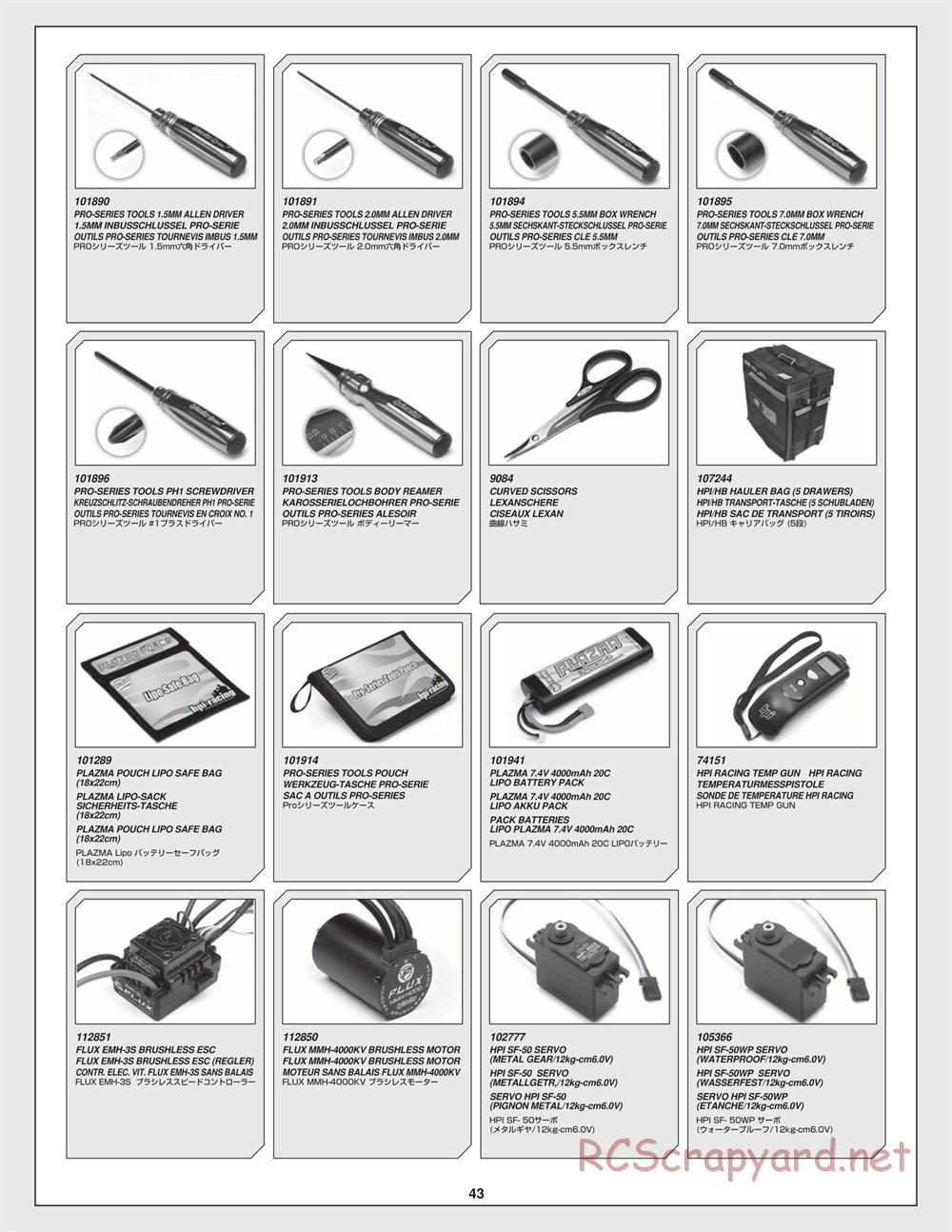 HPI - Jumpshot SC - Exploded View - Page 43