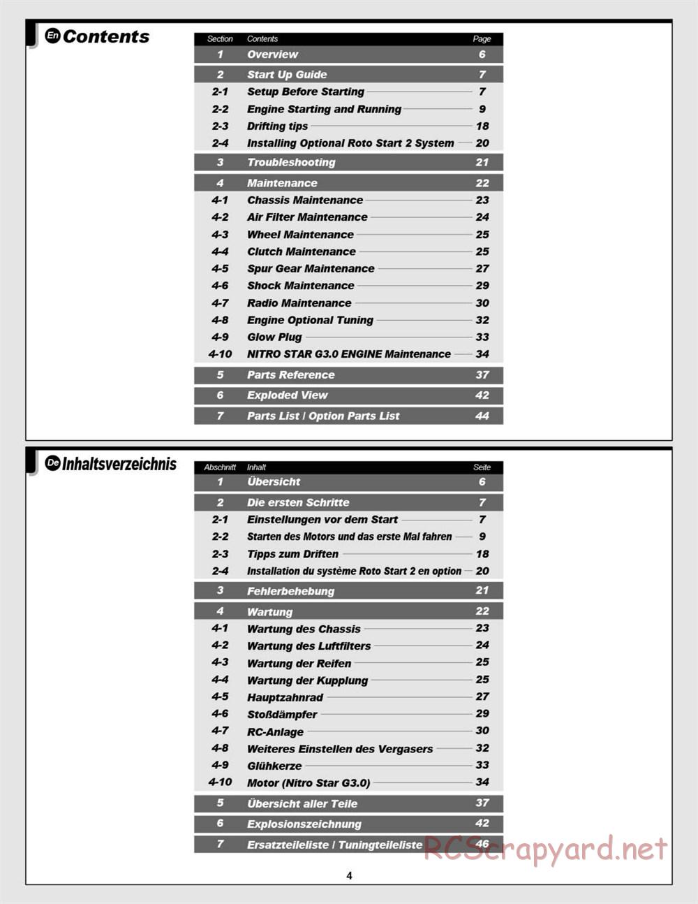 HPI - Nitro RS4 3 Drift - Manual - Page 4