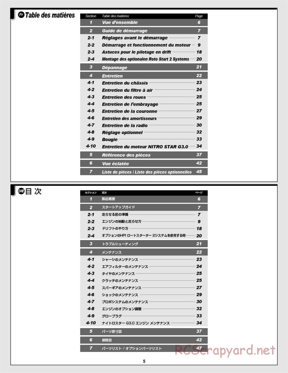 HPI - Nitro RS4 3 Drift - Manual - Page 5