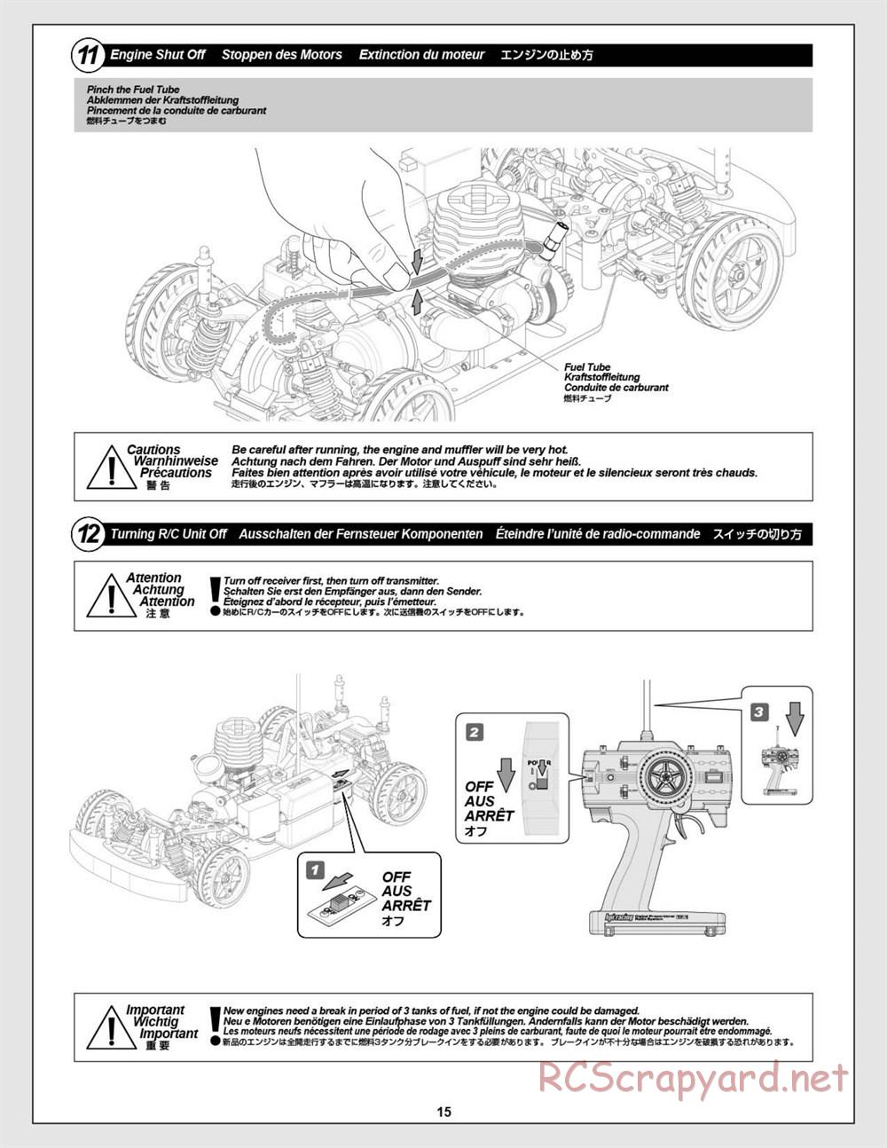 HPI - Nitro RS4 3 Drift - Manual - Page 15