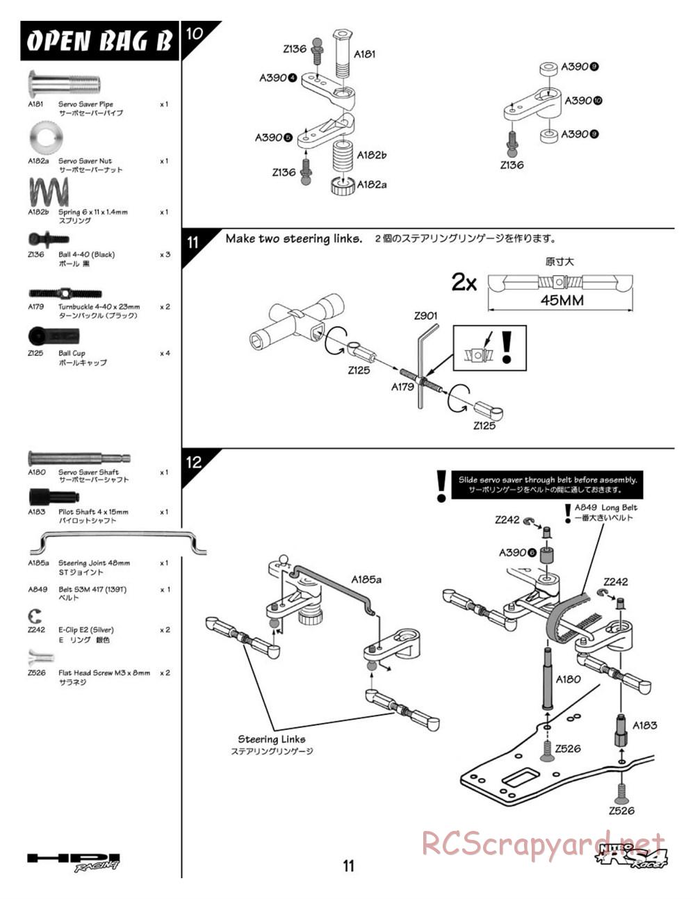 HPI - Nitro RS4 Racer Chassis - Manual - Page 11